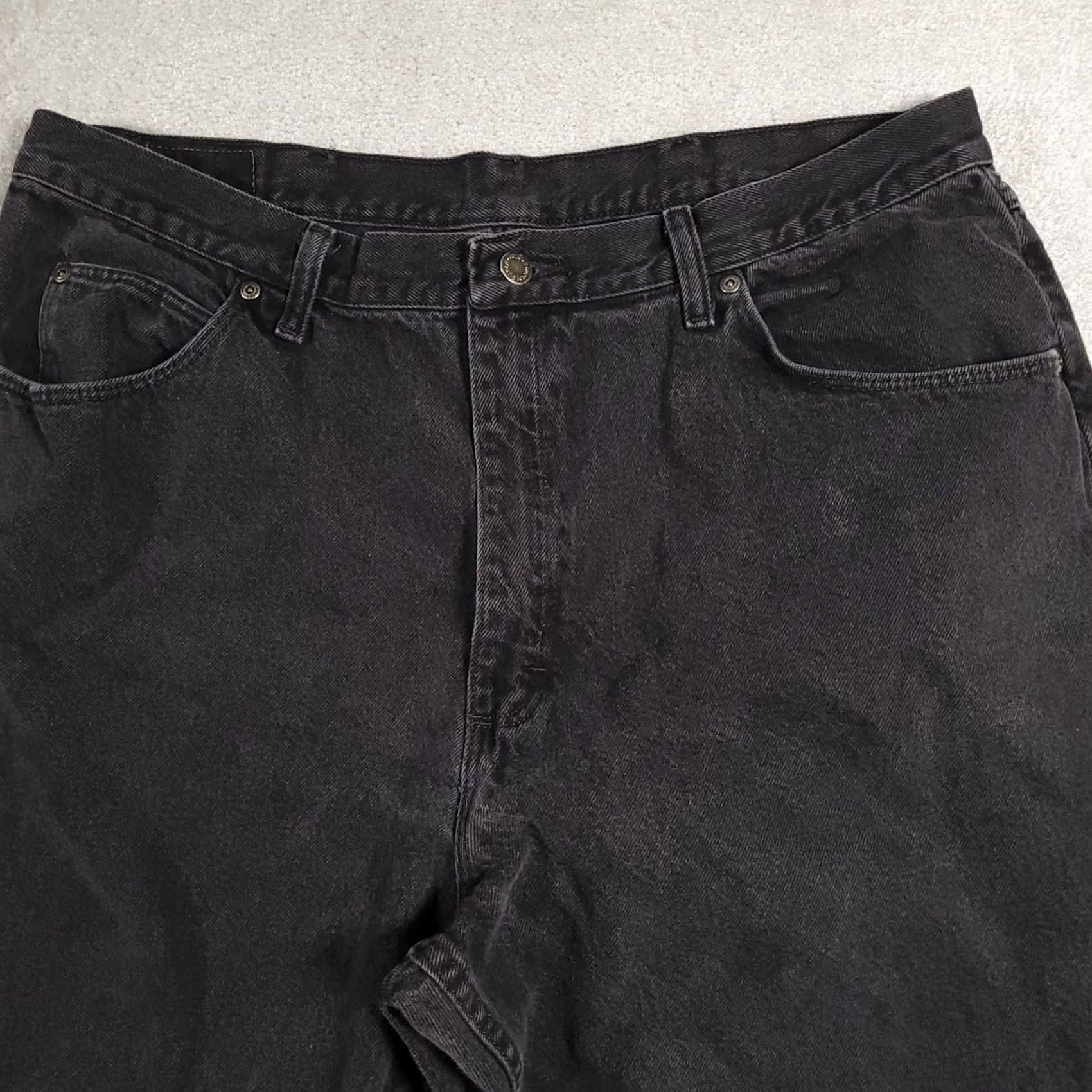 Wrangler VINTAGE Wrangler Jeans Mens 40x32 Black Western Cowboy High Rise Denim Regular Waist 40 Size US 40 / EU 56 - 3 Thumbnail