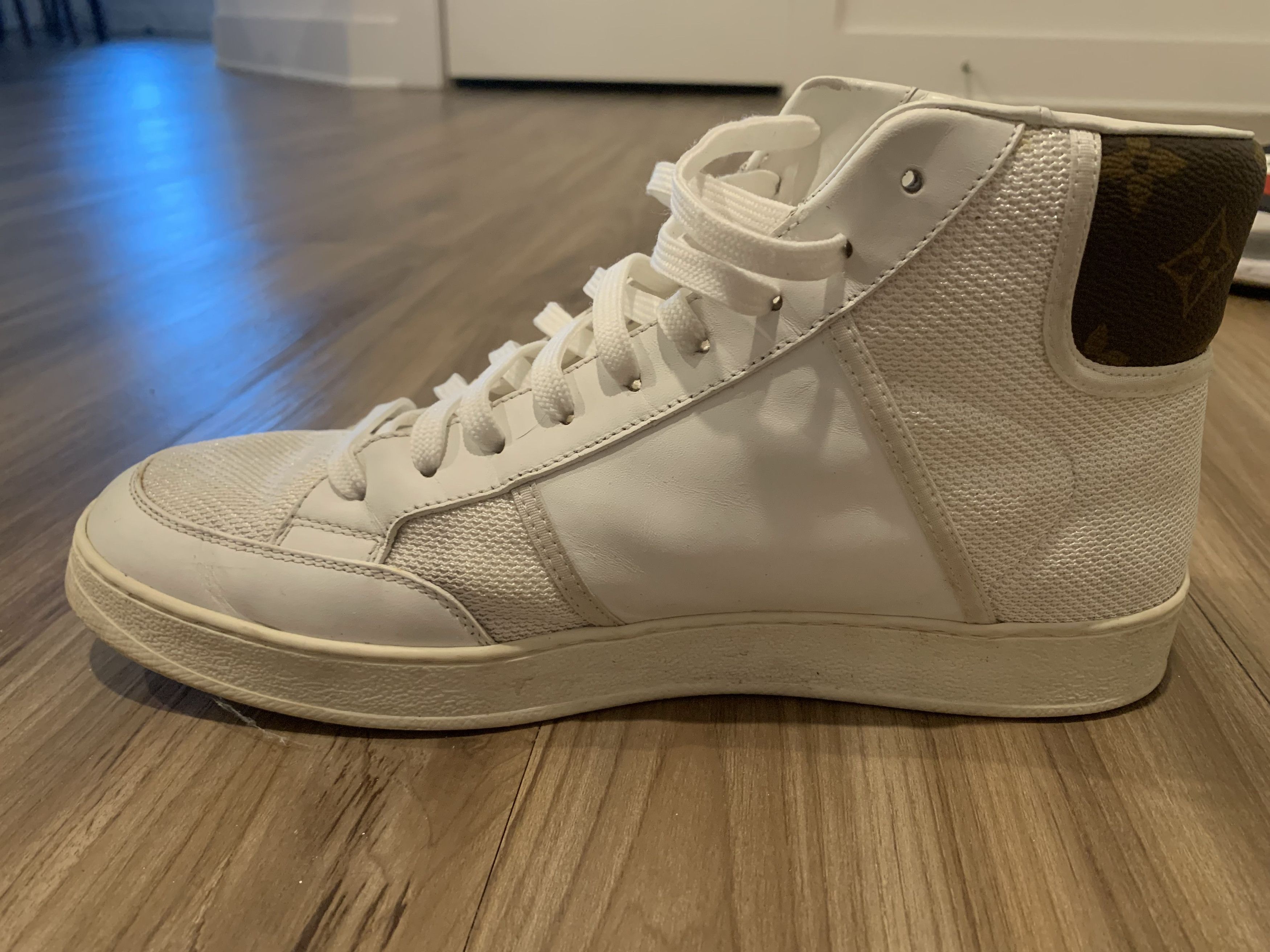 Louis Vuitton LOUIS VUITTON High Top Sneakers Rivoli Mesh Zip Monogram Size US 7.5 / EU 40-41 - 4 Thumbnail