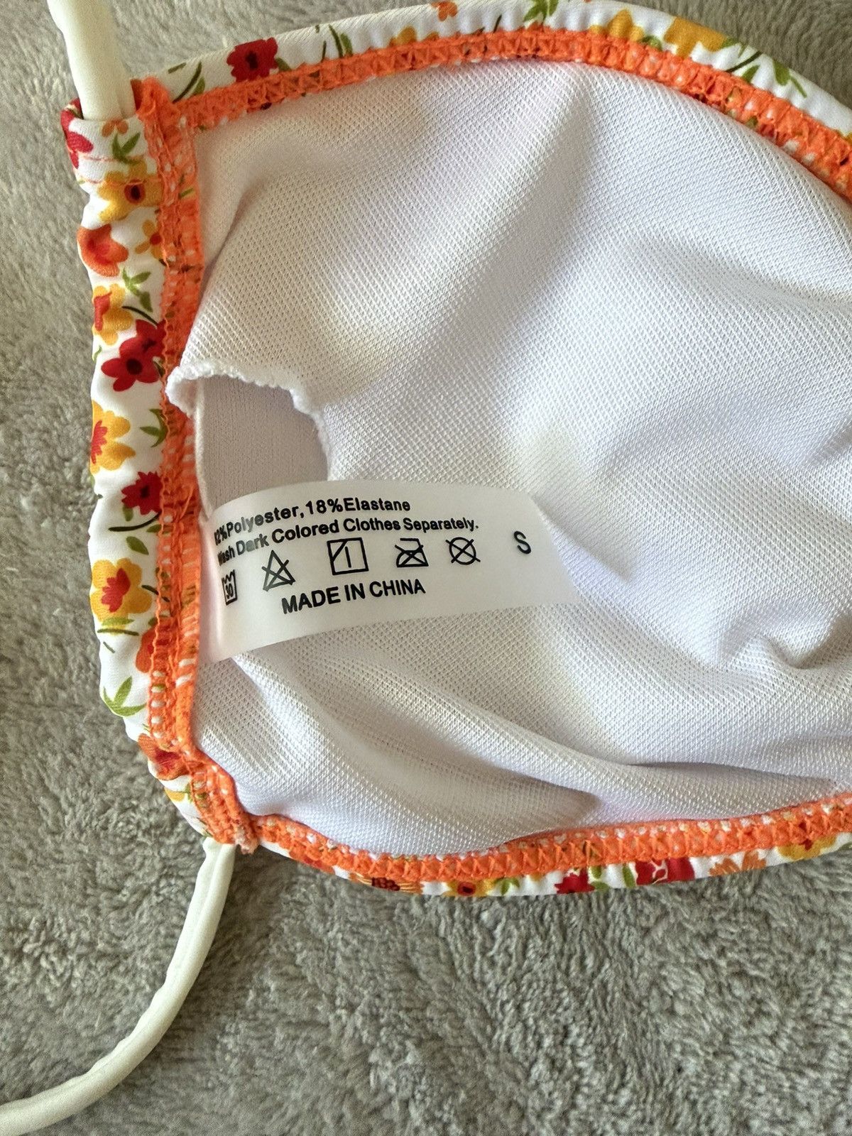 Shein Floral Bikini Size ONE SIZE - 4 Thumbnail