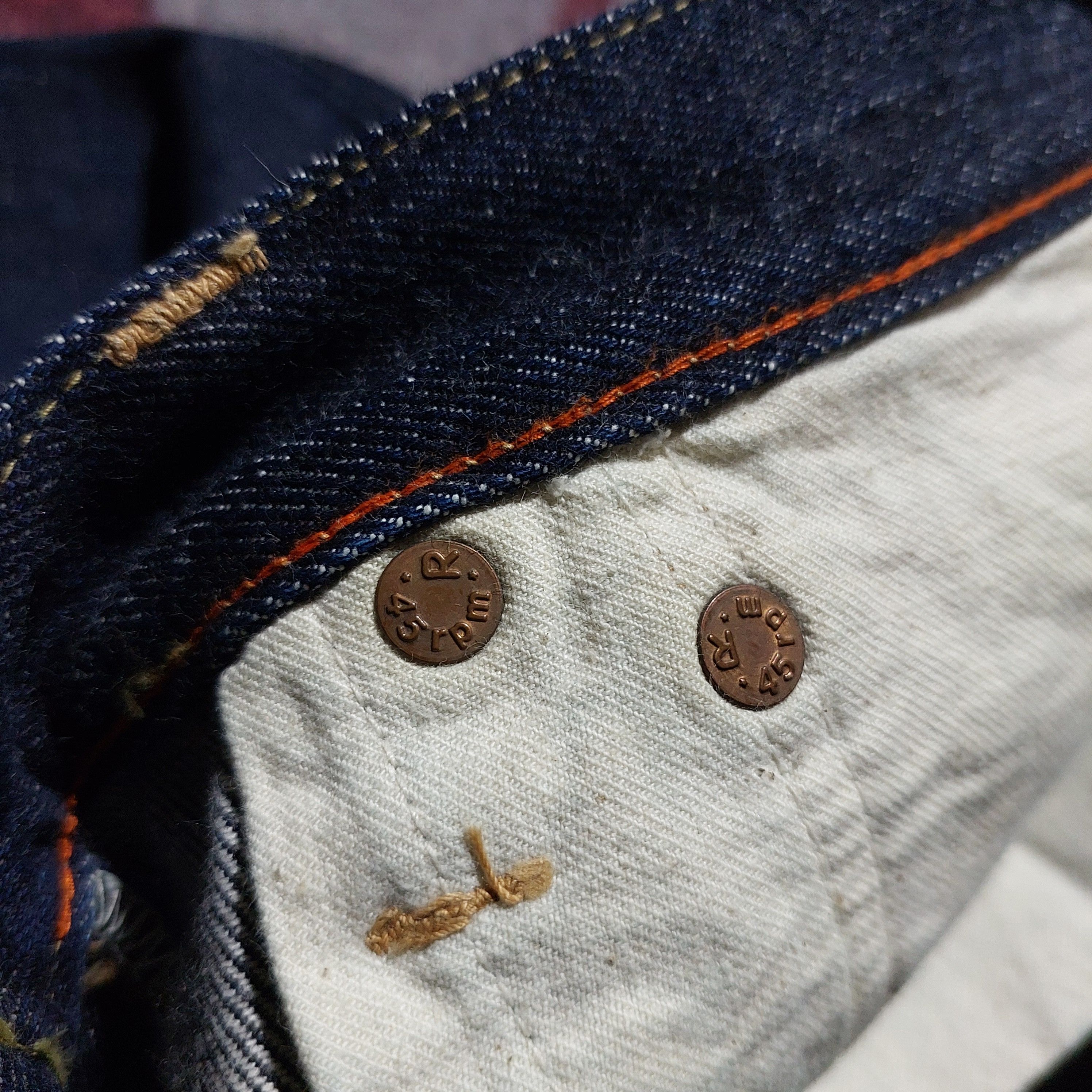Japanese Brand Vintage japanese 45 Rpm studio indigo denim Size US 28 / EU 44 - 9 Thumbnail
