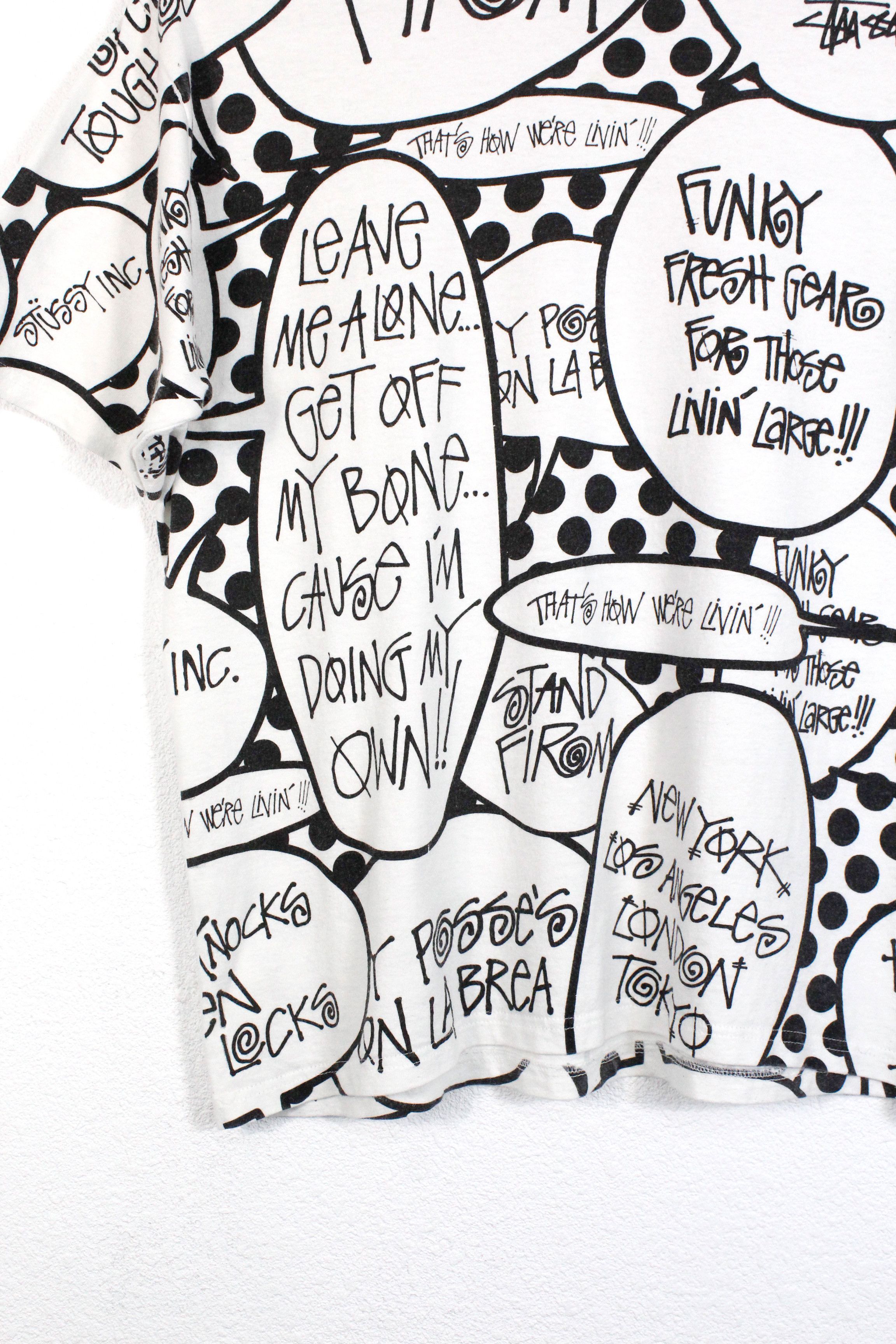 Stussy Stussy NY All Over Printed Graphic Logo Funky Bubble Tee Size US M / EU 48-50 / 2 - 3 Thumbnail
