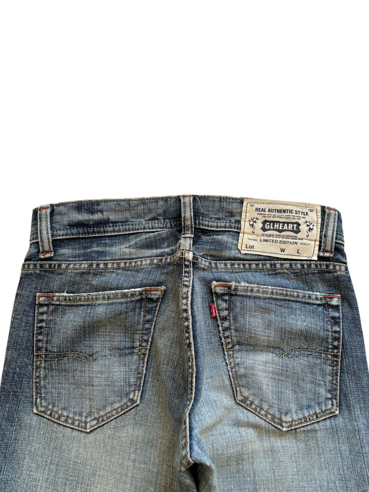 Japanese Brand Vintage Japanese Brand Faded Wash Distress Rip Flare Jeans Size US 30 / EU 46 - 8 Thumbnail