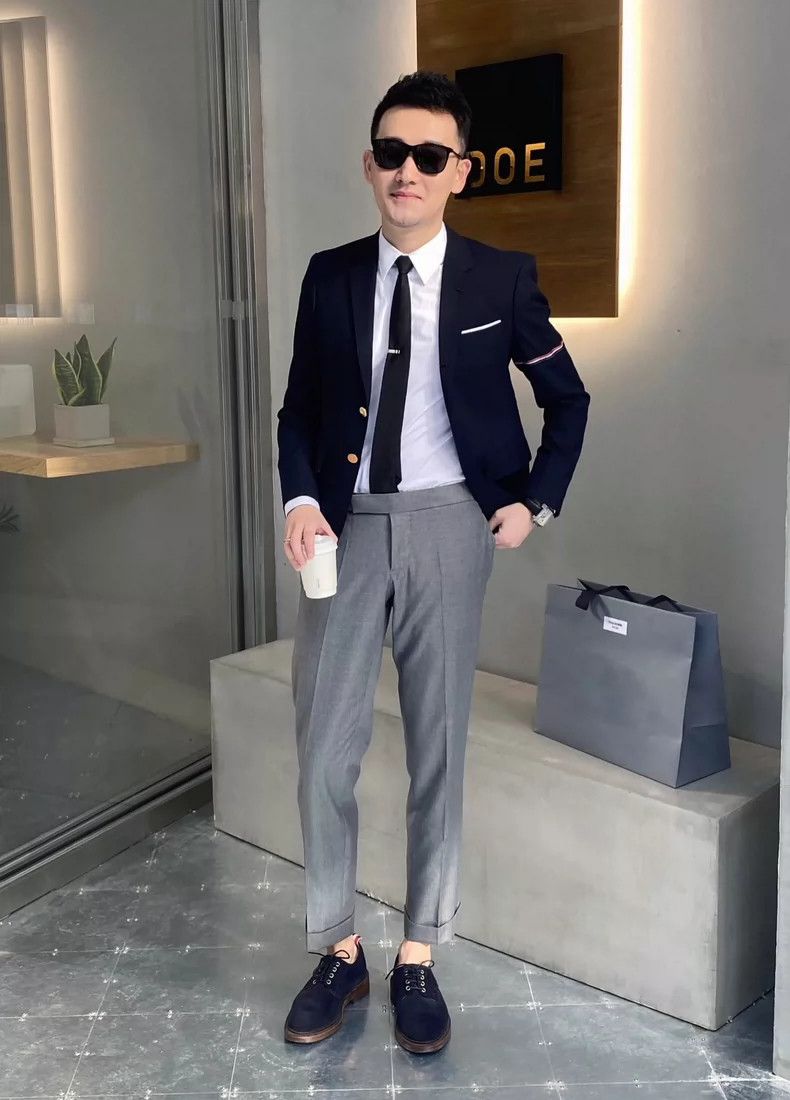 Thom Browne Thom Browne Size 2 Classic solid color trousers 2505-Nexta Size US 32 / EU 48 - 8 Thumbnail