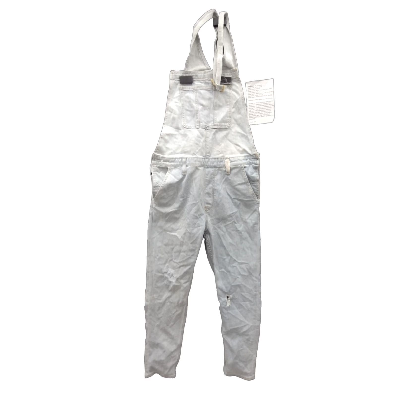 Vintage VINTAGE Unbranded Overalls Jumpsuit Women's Blue White 70s Hippy 32x28 Casual Mens or Womens? Size 24" / US 00 / IT 34 - 1 Thumbnail