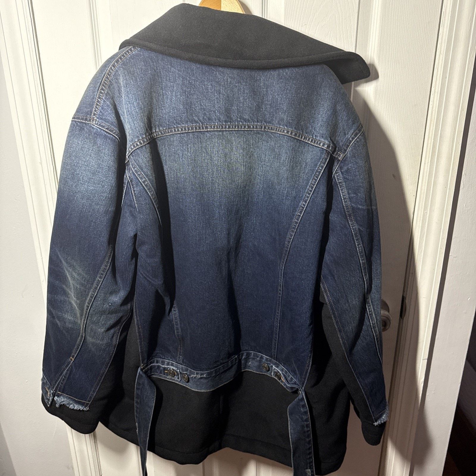 Balenciaga Patched Pea Coat