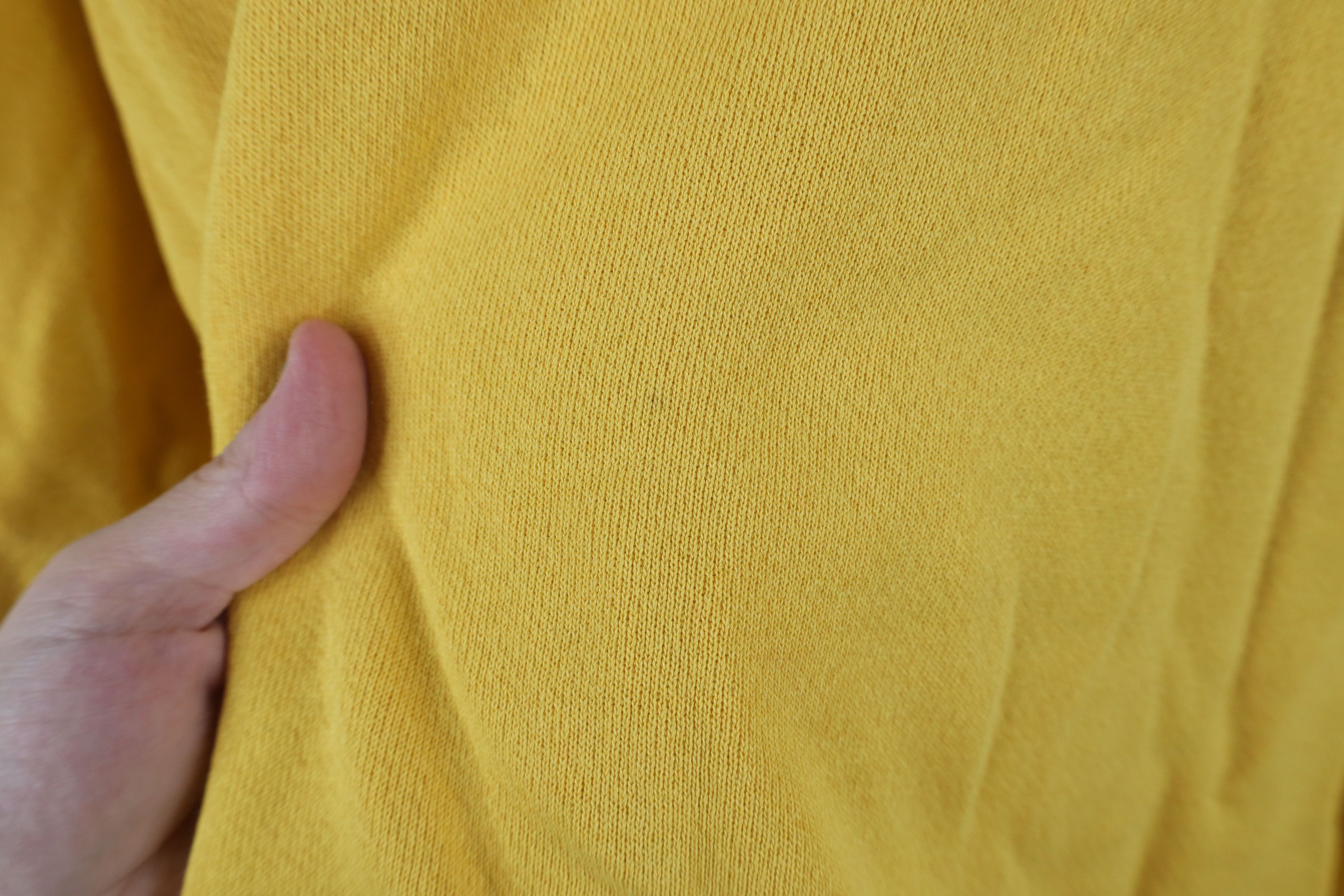 Vintage Vintage 90s Streetwear Blank Crewneck Sweatshirt Yellow USA Size US XXL / EU 58 / 5 - 8 Thumbnail