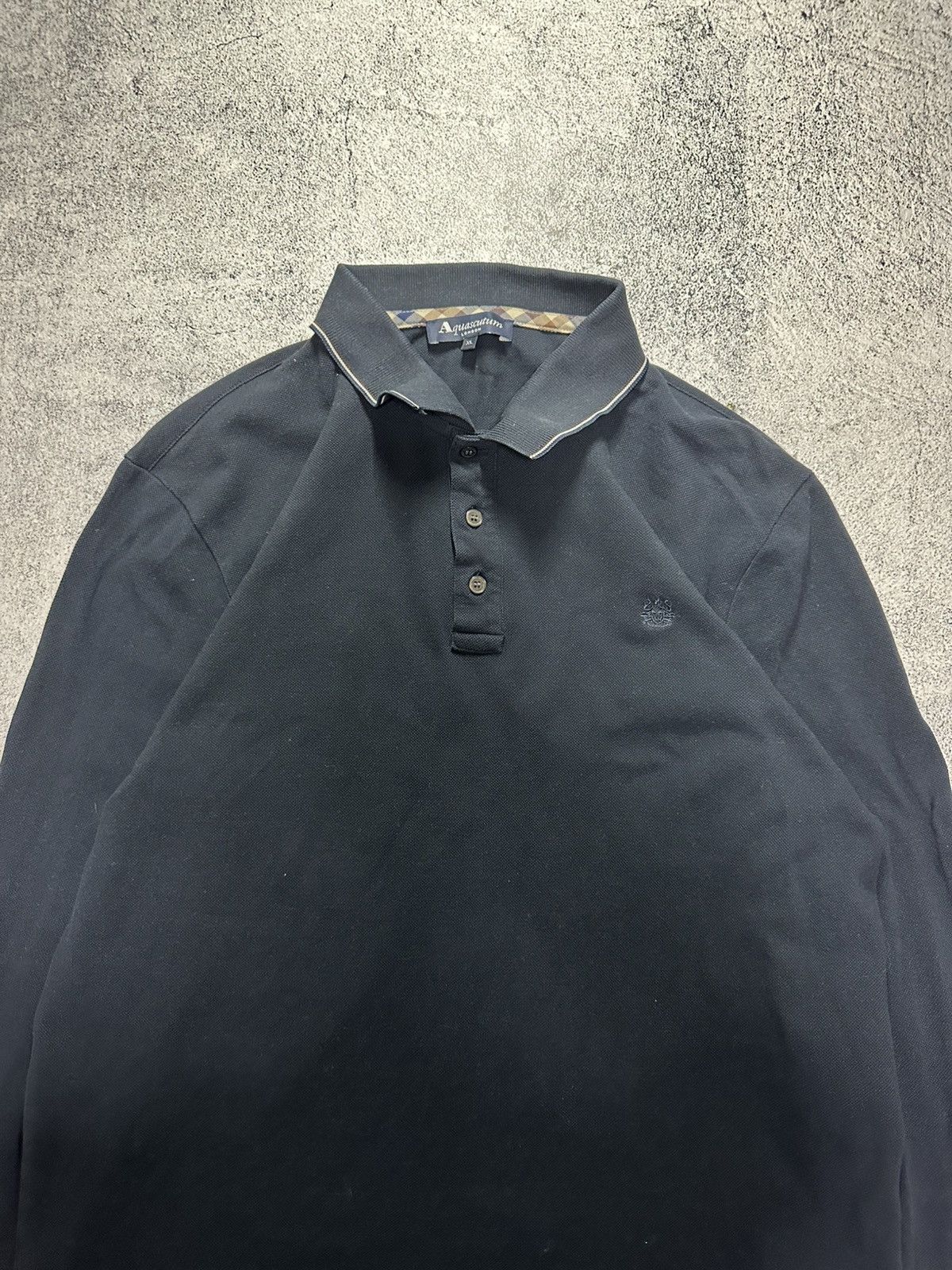 Aquascutum Vintage Aquascutum Sweatshirt Black Logo Size US L / EU 52-54 / 3 - 2 Thumbnail