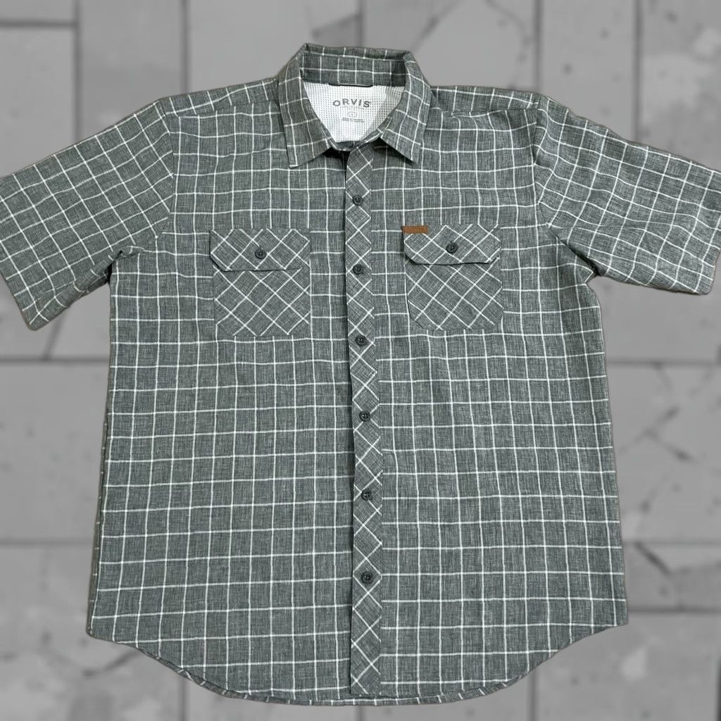 Orvis Orvis classic Collection Button-Down Gray Shirt Mens Size L Size US L / EU 52-54 / 3 - 1 Thumbnail
