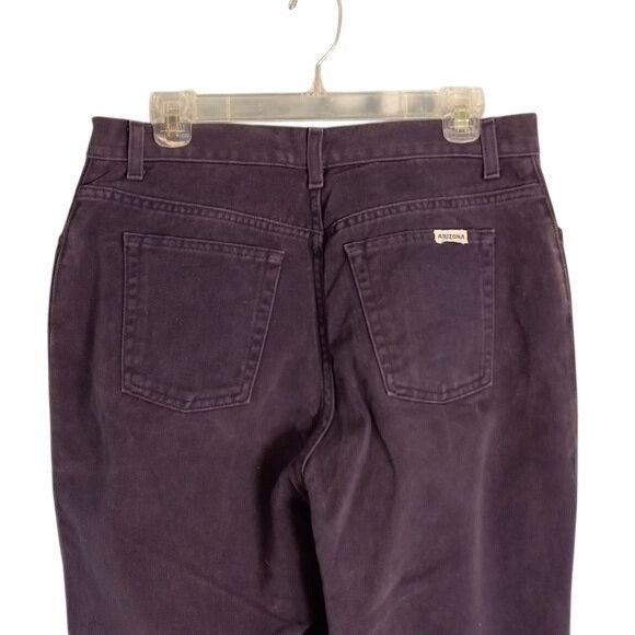 Arizona Jean Co. Arizona 15L Jeans Womens Purple Denim High Waisted 100% Cott Size 33" - 7 Thumbnail
