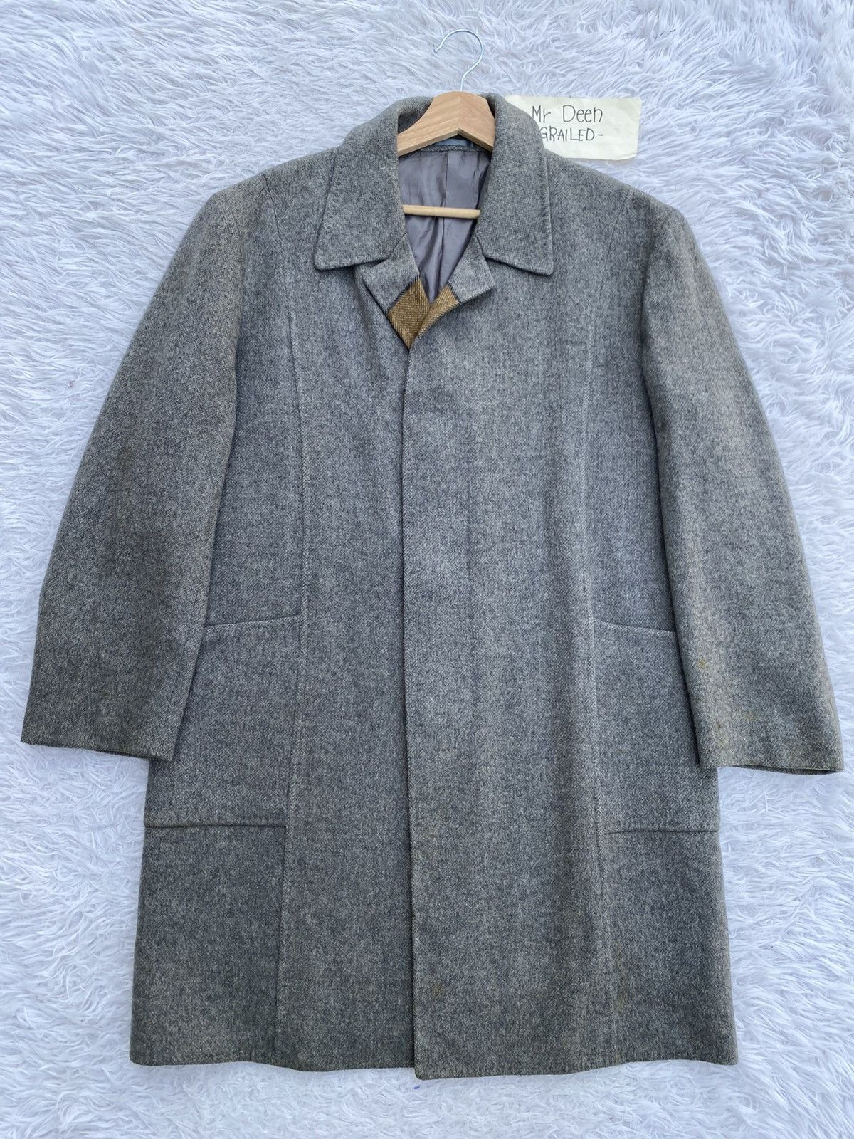 Lanvin Rare Vintage LANVIN Wool Long Coat Size 38S - 2 Thumbnail