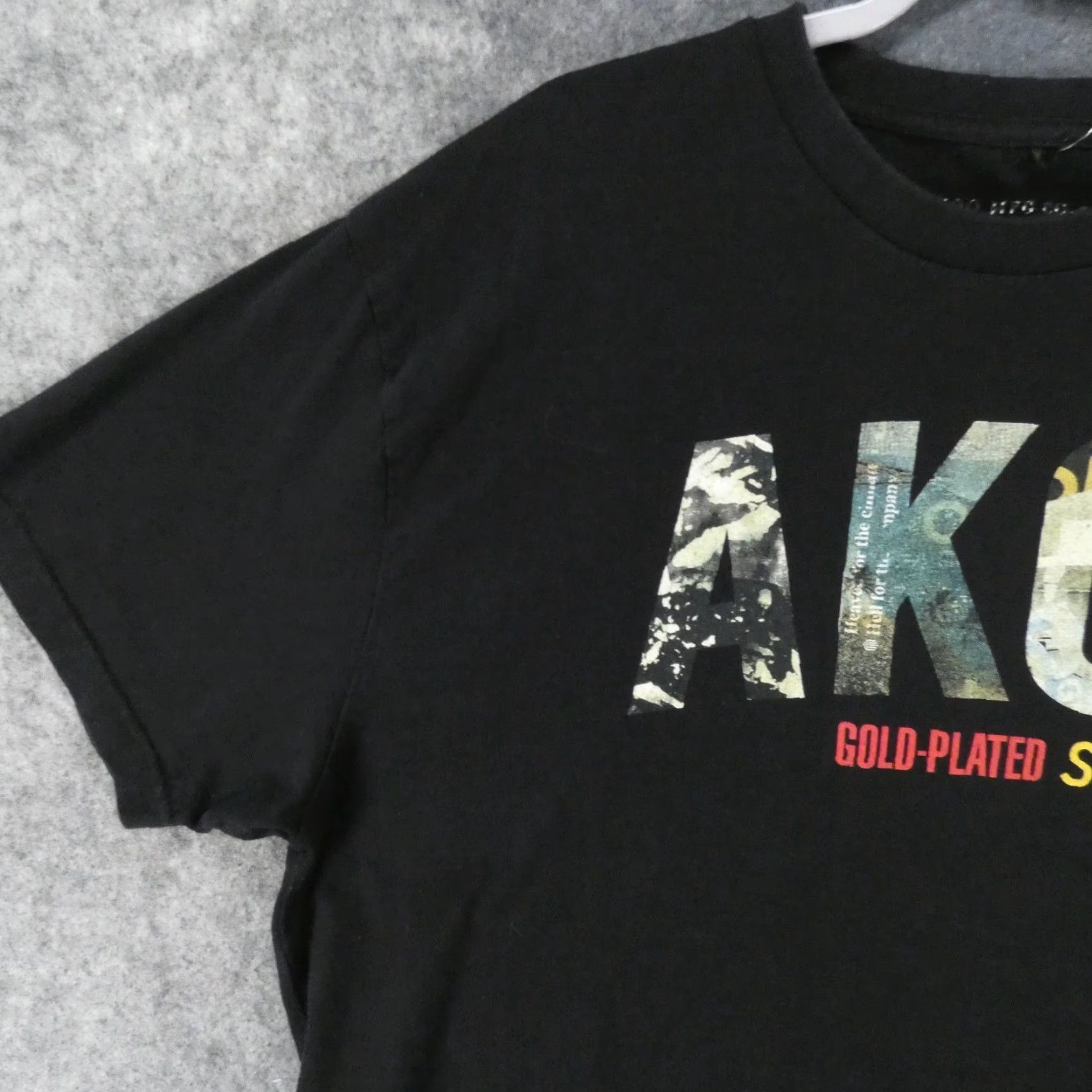 Spell AKOO Shirt Men 3XL Short Sleeve Black Tee Logo Spell Out Size US XXL / EU 58 / 5 - 3 Thumbnail