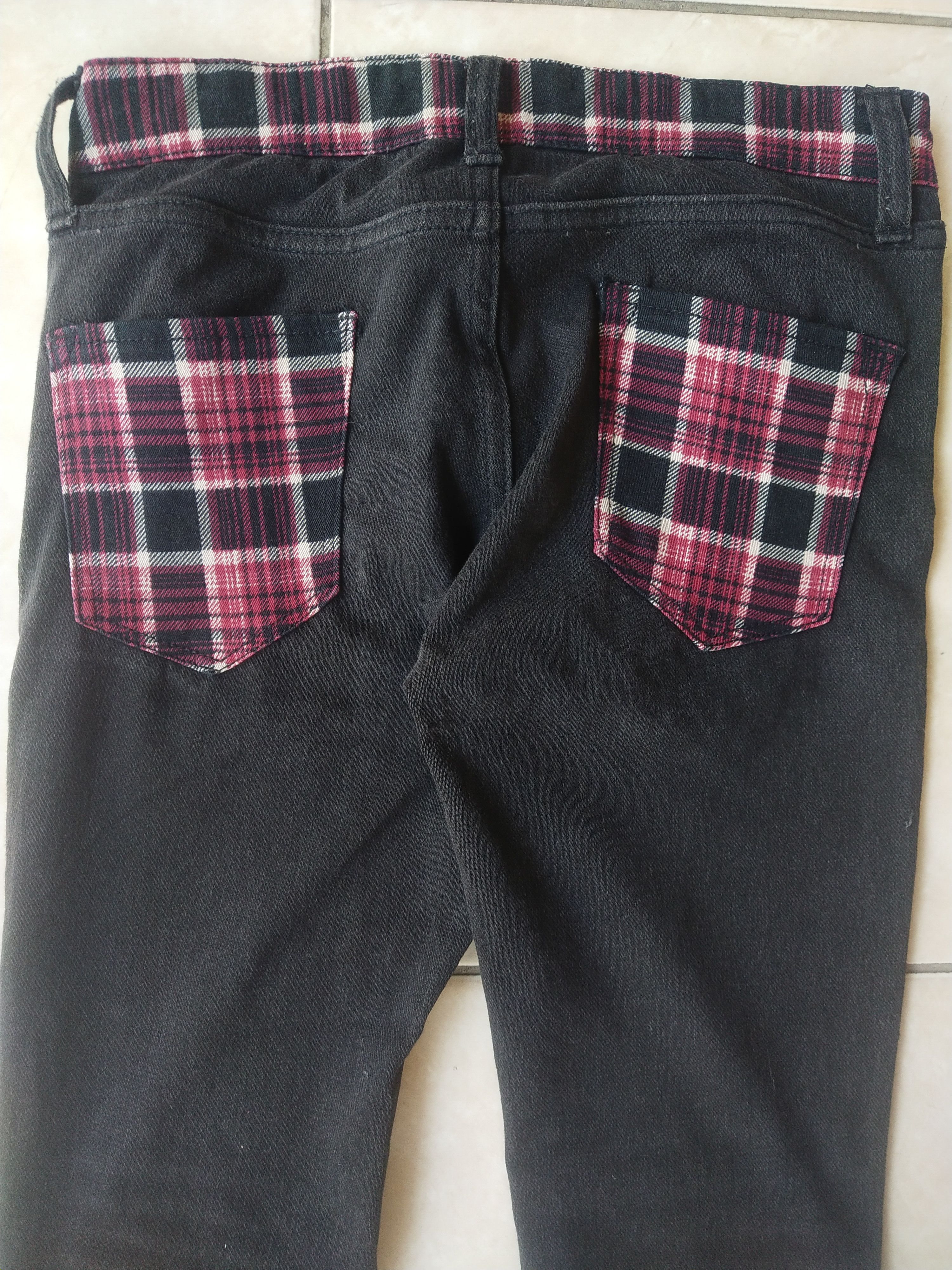 Hysteric Glamour Studio Gilfy Plaid Skinny Pants Red Tartan Women XS Japan Size 26" / US 2 / IT 38 - 5 Thumbnail