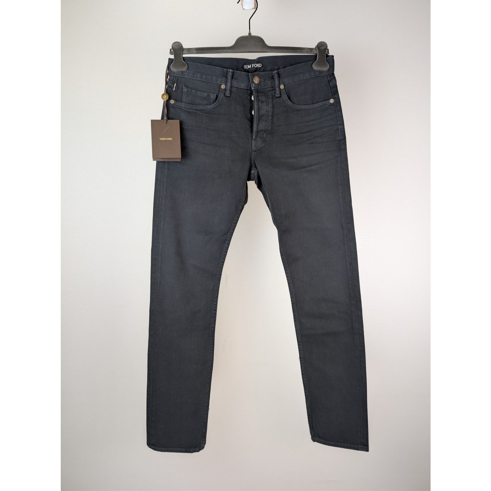 Tom Ford o1rshd1 Slim-Fit Denim Jeans in Dark Turquoise Blue Size US 31 - 1 Thumbnail