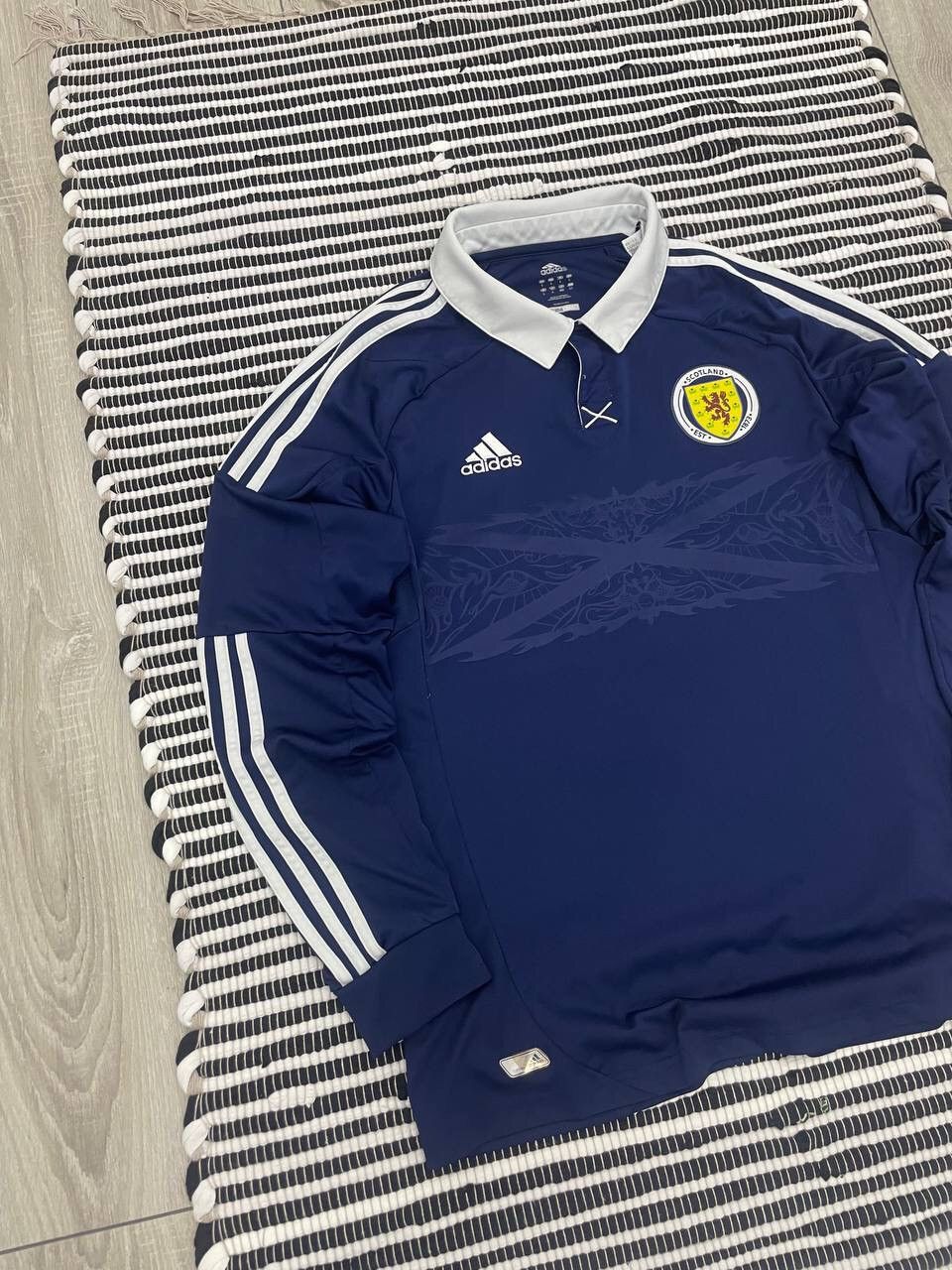 Adidas × Vintage Vintage 2011 Adidas Scotland Long Sleeve Jersey Shirt Y2K Size US L / EU 52-54 / 3 - 2 Thumbnail