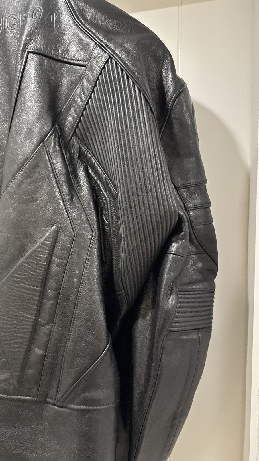 Balenciaga Balenciaga SS23 Mudshow Leather Biker Jacket Size US S / EU 44-46 / 1 - 14 Thumbnail