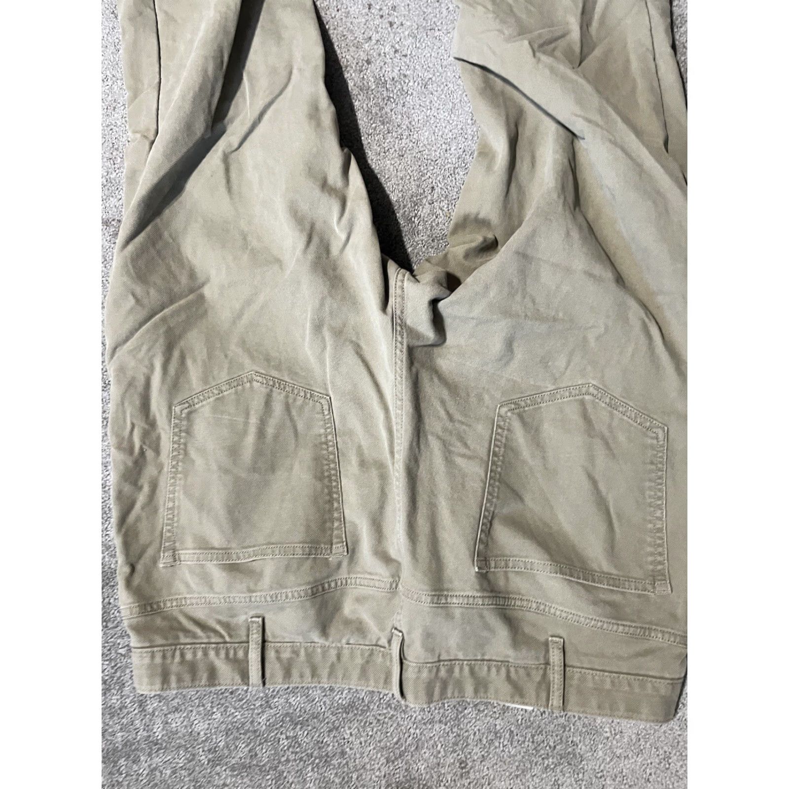 Banana Republic Banana Republic Aiden Pant Beige Brown Cotton Men's Size 38x26 Hemmed Wool Flat Front Regular Dress Pants Mens Size US 38 / EU 54 - 4 Thumbnail
