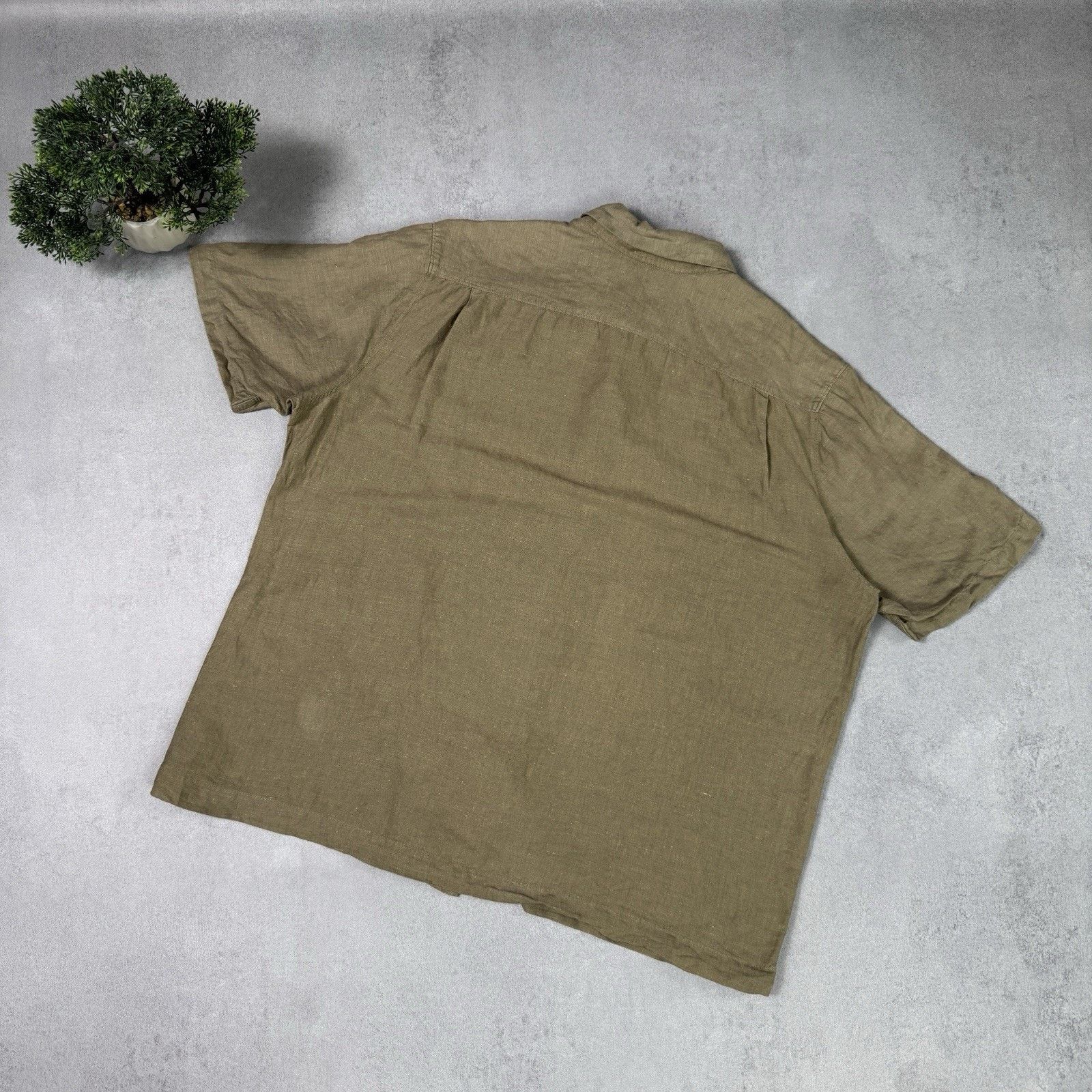 DKNY DKNY Donna Karan Men Linen/Cotton Men Shirt Button Up Size US XL / EU 56 / 4 - 12 Thumbnail