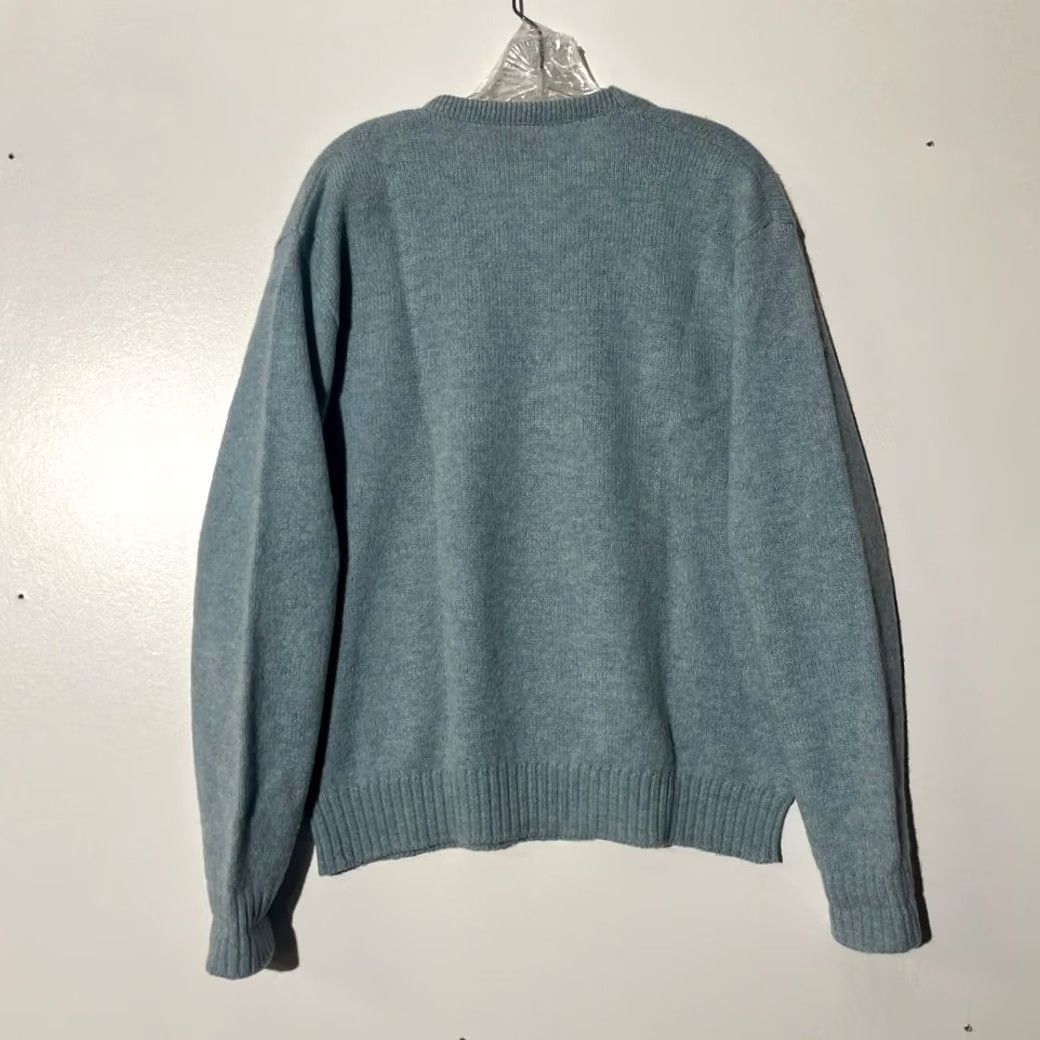 Vintage Vintage Boston Store 90s V-Neck Blue Pullover Wool Sweater Top Mens Large Size US L / EU 52-54 / 3 - 5 Thumbnail