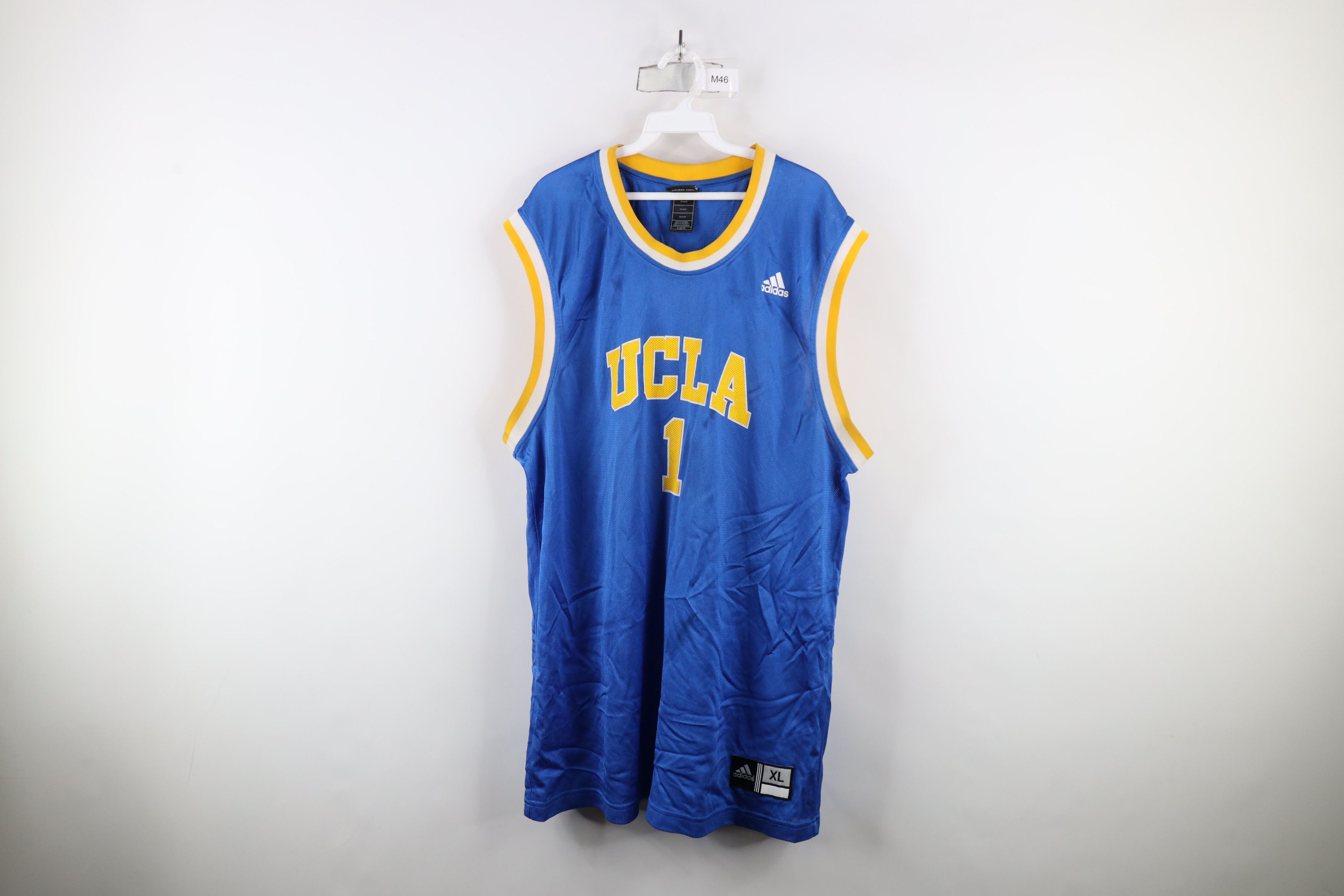 Adidas × Vintage Vintage Adidas Mesh UCLA Basketball Jersey Bruins Blue #1 Size US XL / EU 56 / 4 - 1 Thumbnail