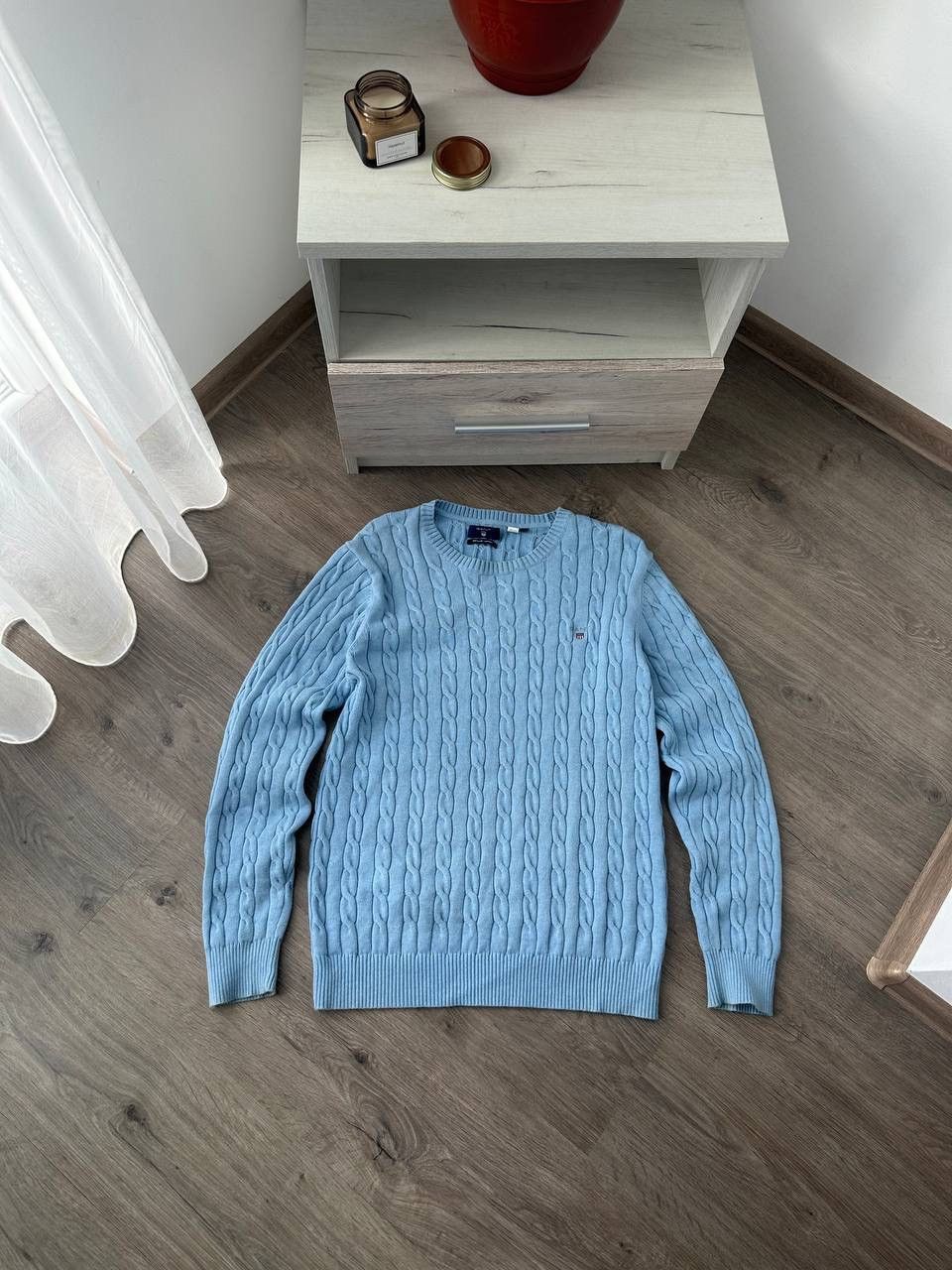 Gant × Vintage Vintage Gant Blue Knit Jumper Womens Cotton Sweater Size XL / US 12-14 / IT 48-50 - 10 Thumbnail