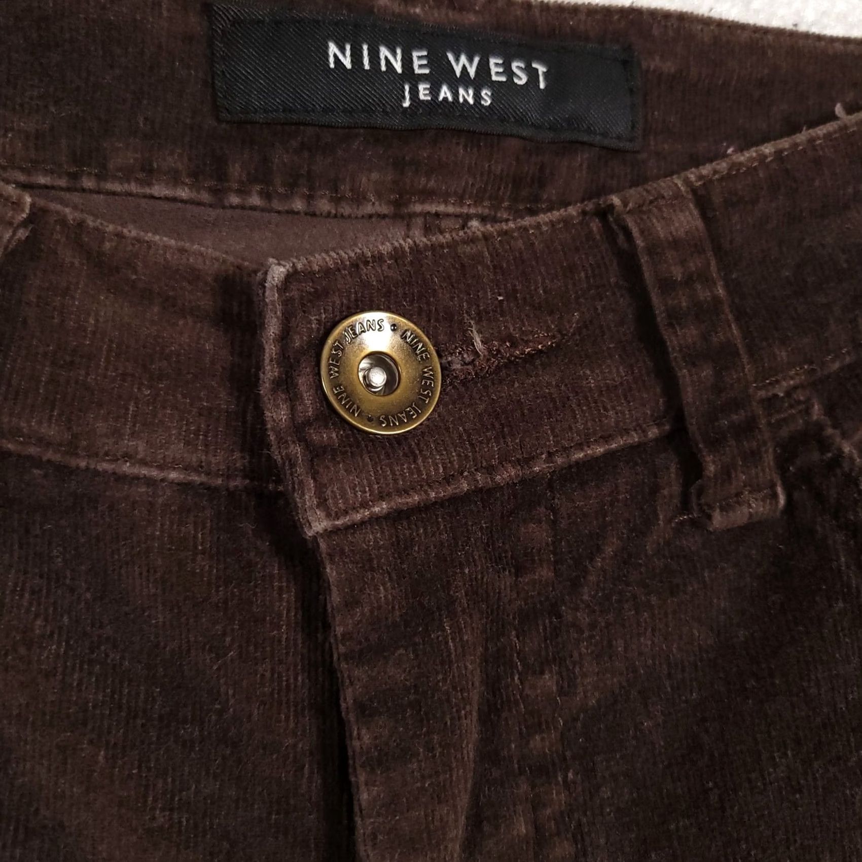 Nine West Nine West Corduroy Pants Jegging Cotton Stretch Straight Leg Women's 4 26 Brown Size 27" / US 4 / IT 40 - 5 Thumbnail