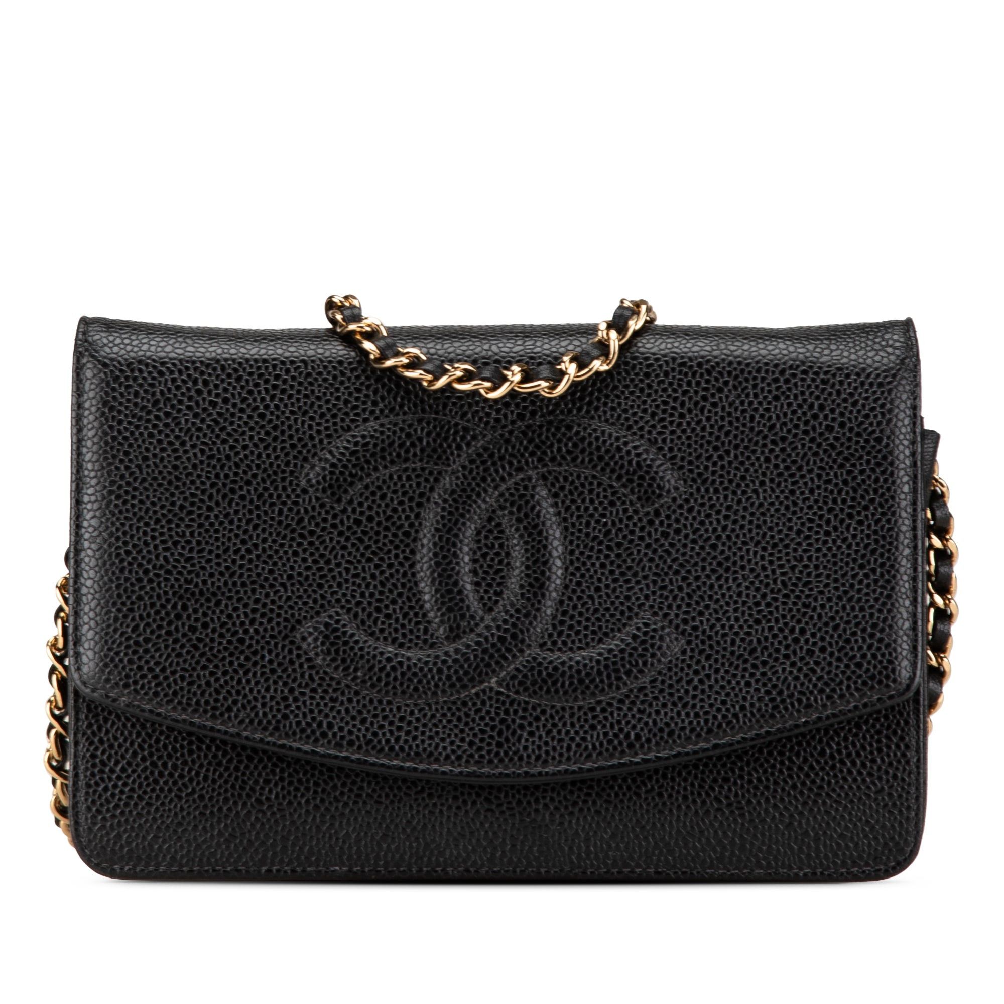 Chanel Chanel CC Caviar Wallet on Chain Black Size ONE SIZE - 1 Thumbnail