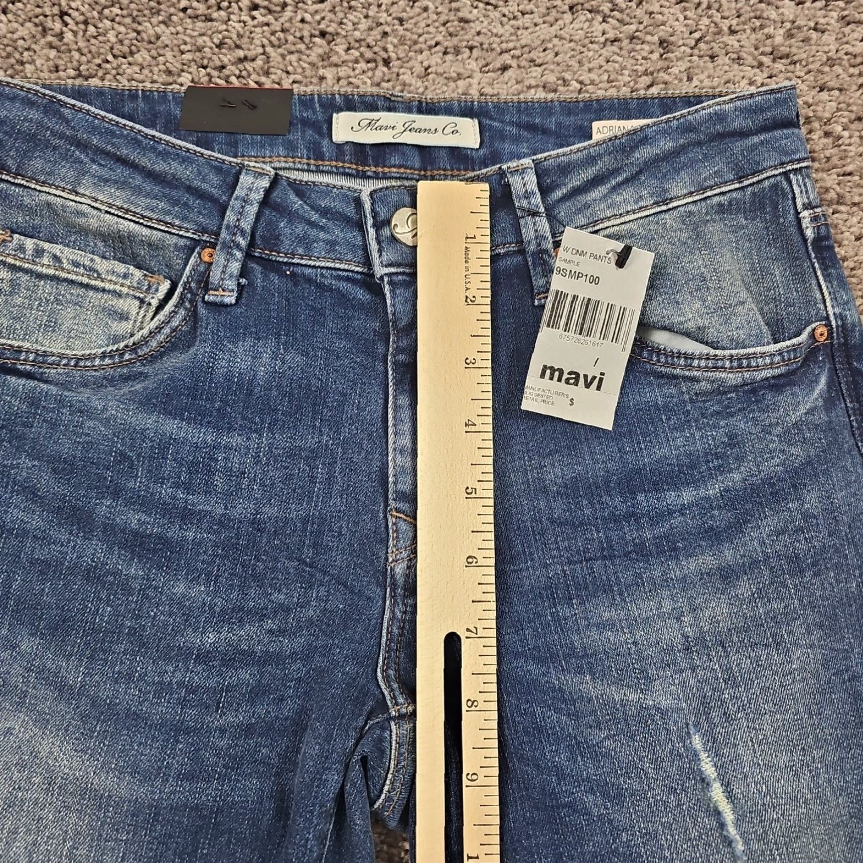 Mavi Mavi Jeans Women 27 Skinny Ankle Mid Rise Stretch Casual Adriana 25x27 Denim Blue Cotton Polyester Spandex Regular Inseam 27 Size 27" / US 4 / IT 40 - 4 Thumbnail