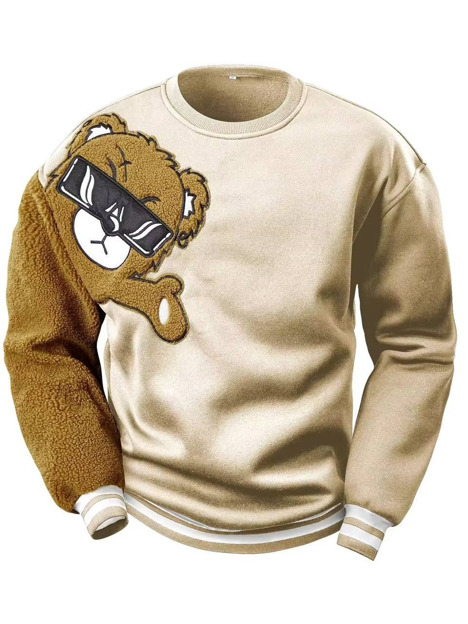 Japanese Brand × Vintage fur sleeve sweatshirt with bear style Size US L / EU 52-54 / 3 - 2 Thumbnail
