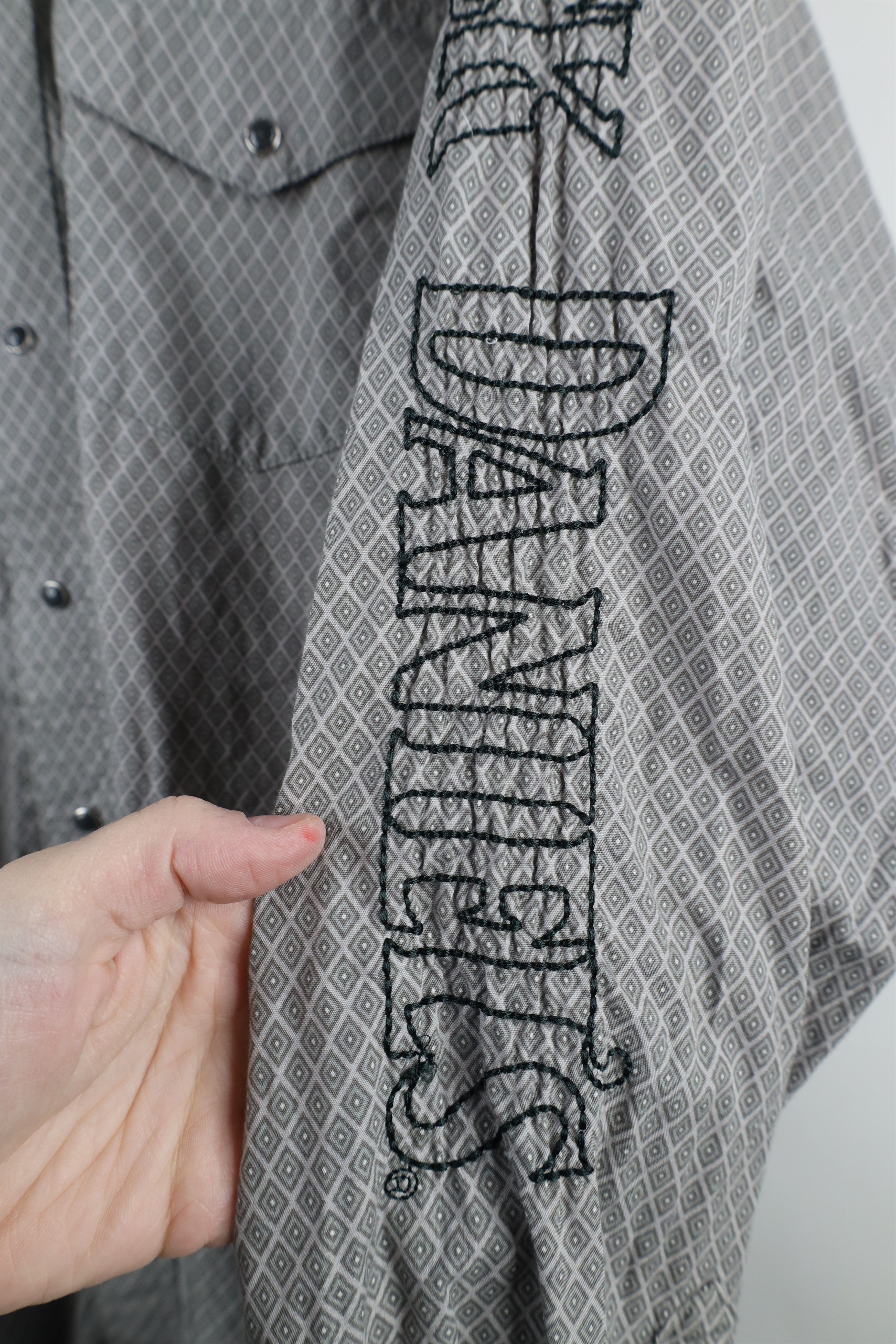 Vintage × Wrangler Vintage Wrangler x Jack Daniels Diamond Snap Button Shirt Size US XXL / EU 58 / 5 - 5 Thumbnail