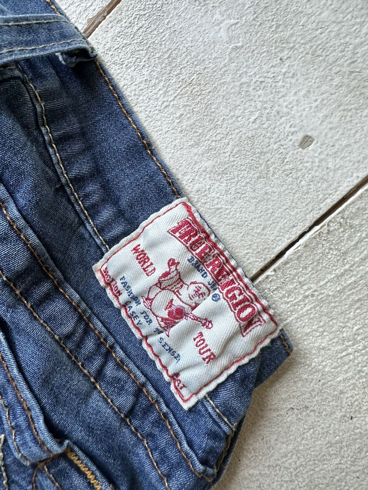 True Religion AVANT GARDE 🚨 TRUE RELIGION BLUE WOMEN PANTS WITH LOGO Size 24" / US 00 / IT 34 - 5 Thumbnail