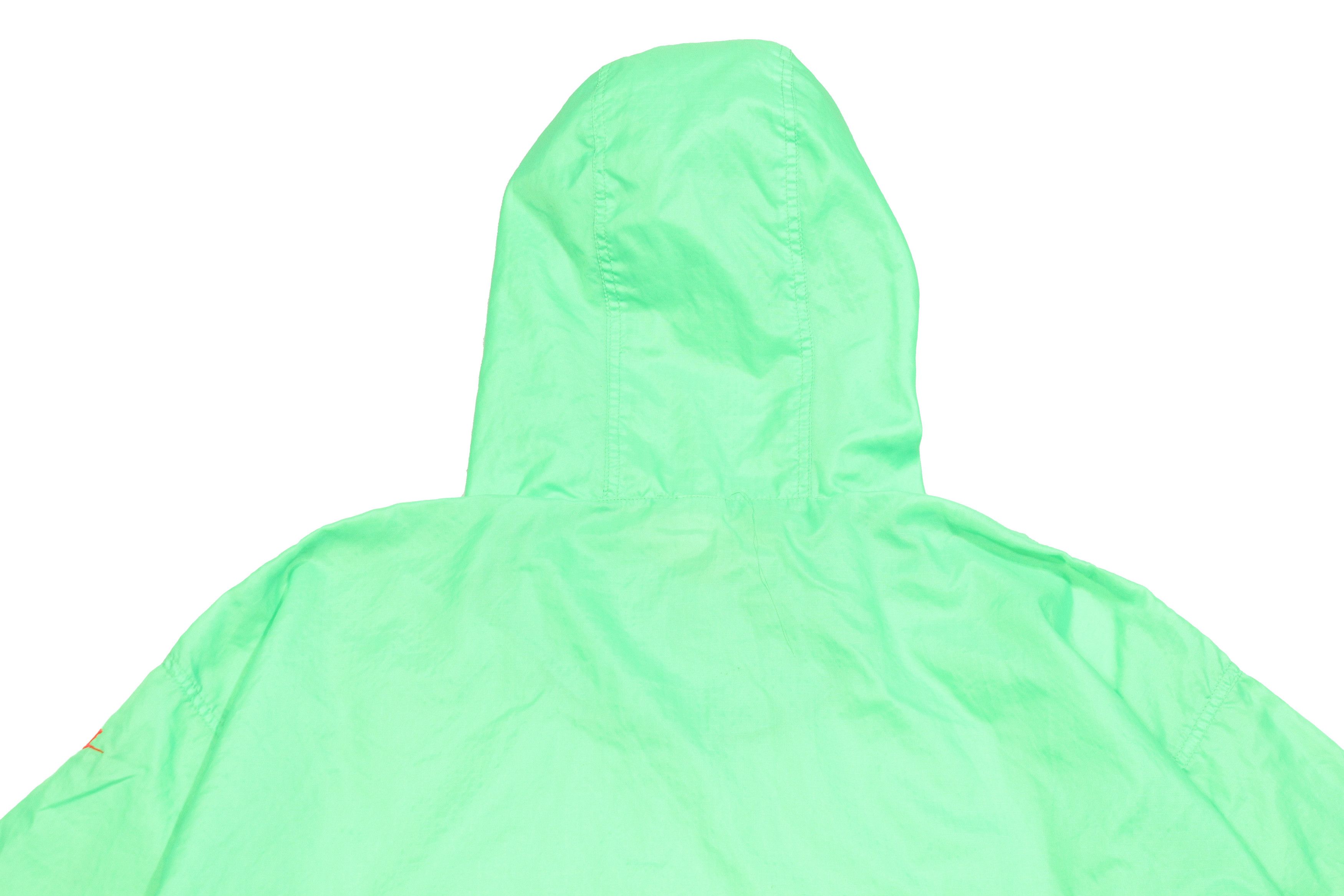 Nike 90S Logo Neon Green Nylon Anorak Jacket Size US L / EU 52-54 / 3 - 5 Thumbnail