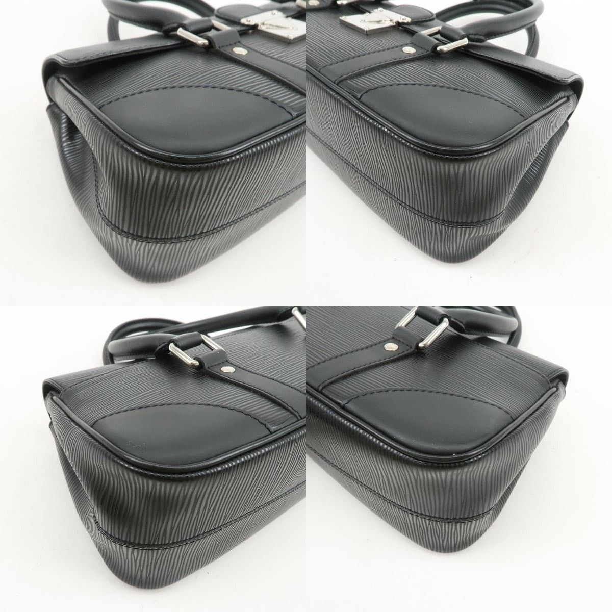 Louis Vuitton Louis Vuitton Epi Segur PM Satchel Leather Black Size ONE SIZE - 5 Thumbnail