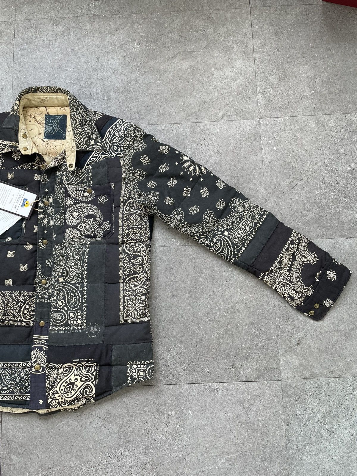 Visvim Visvim ICT Kerchief Down Jacket Black Bandana 12FW Size US M / EU 48-50 / 2 - 3 Thumbnail