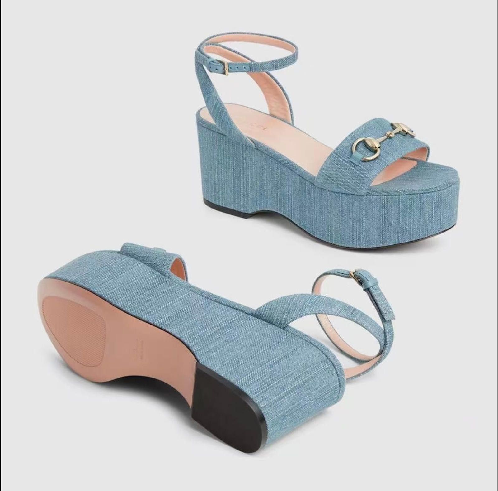 Gucci Gucci Horsebit platform Sandals Size US 7.5 / IT 37.5 - 2 Thumbnail