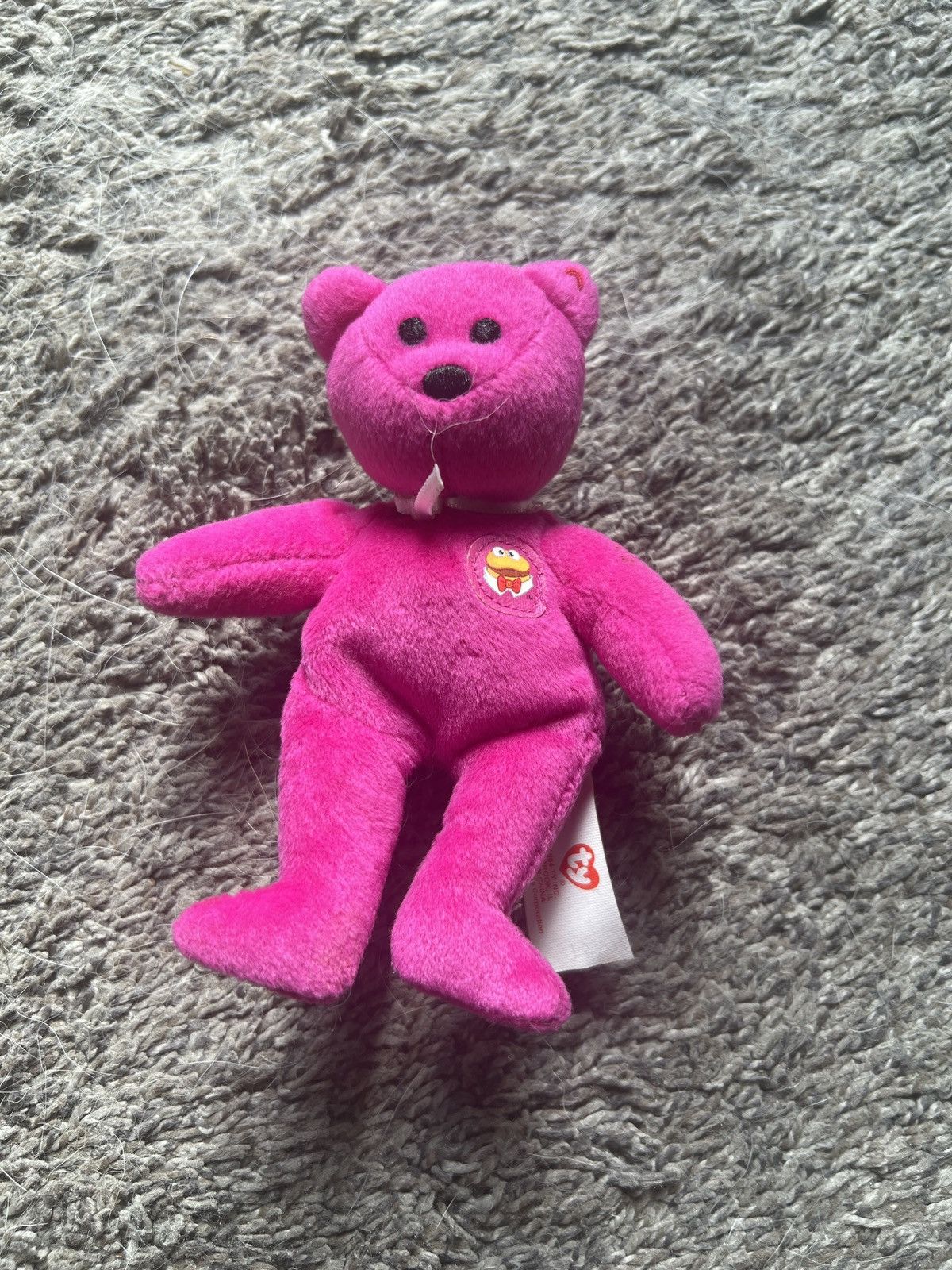 Vintage 2004 McDonald’s Ty Burger The Bear Teenie Beanie Baby Size ONE SIZE - 1 Thumbnail