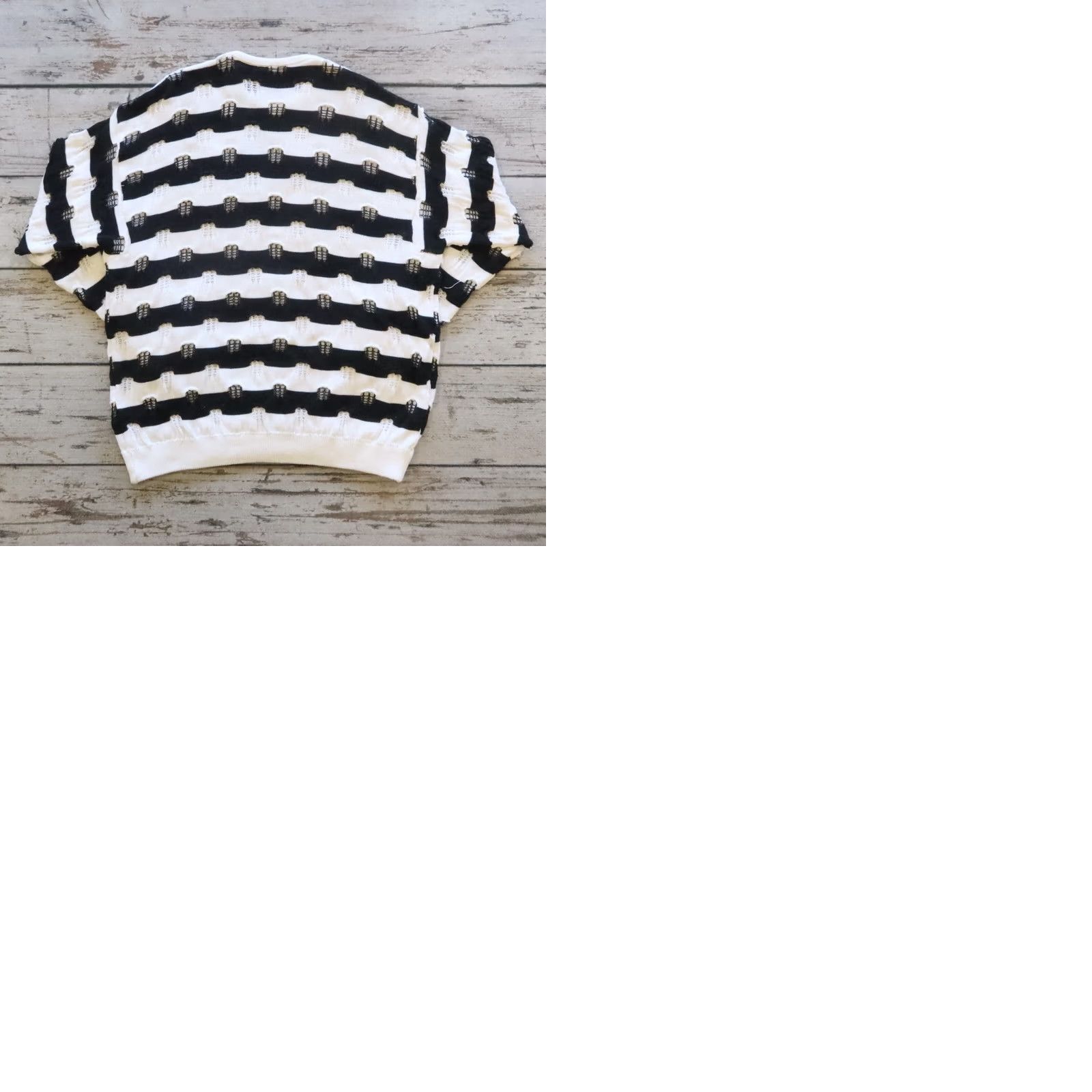 Coogi Vintage Coogi Pullover Stripe Knit Sweater XL Men Black Knit Pullover Striped Cotton 80s 90s Crew Neck Xl Mens Size US XL / EU 56 / 4 - 9 Thumbnail
