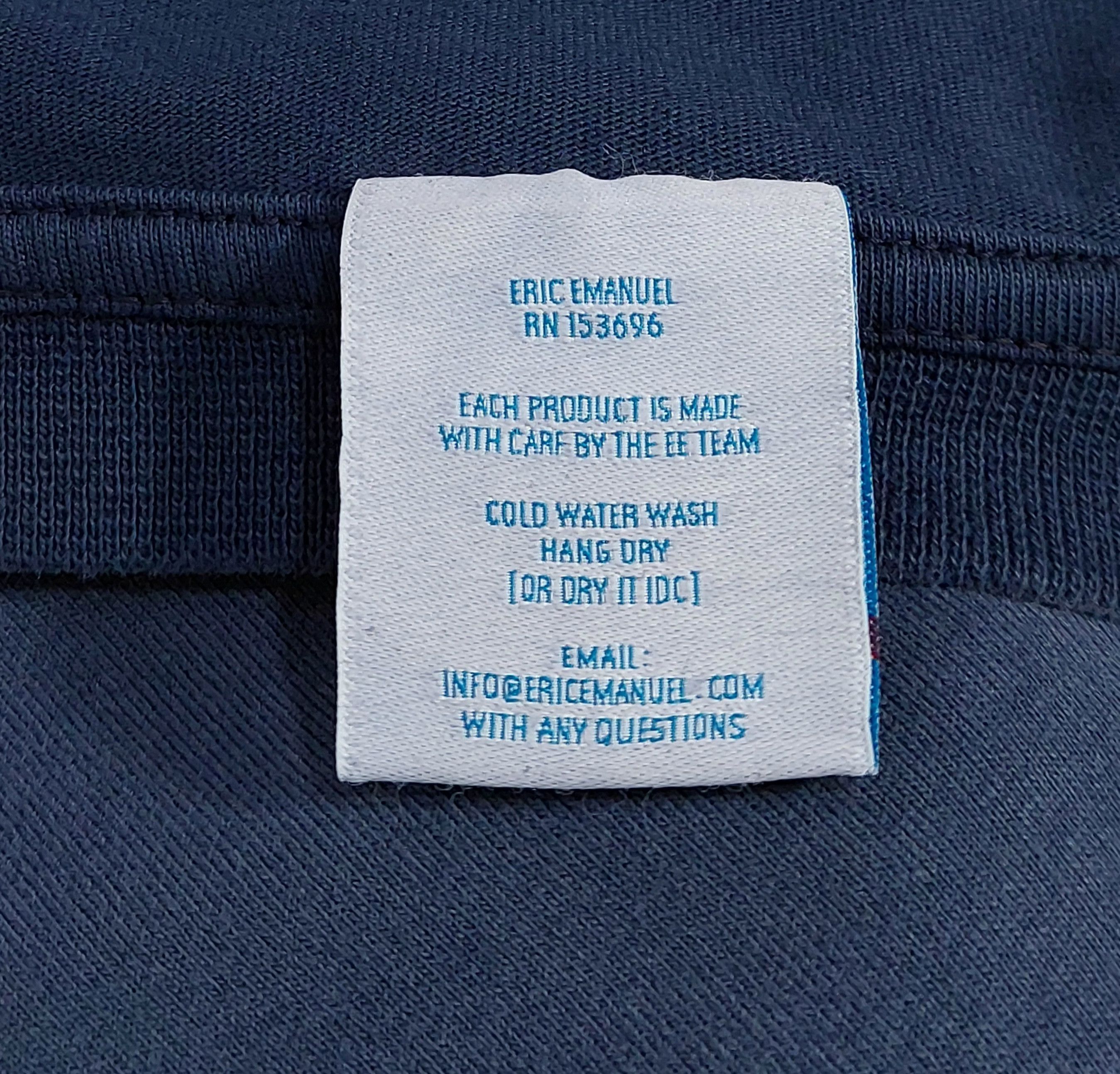 Eric Emanuel EE NYC ss tshirt - washed navy XXL Size US XXL / EU 58 / 5 - 4 Thumbnail