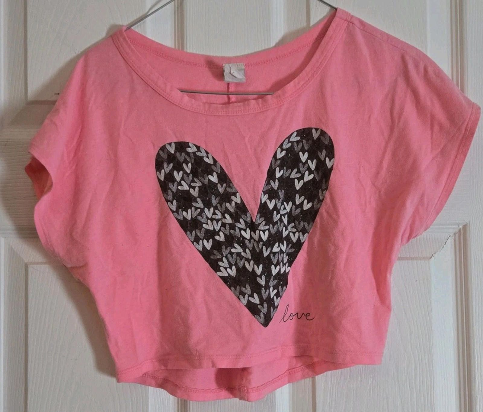 Other Lot Of 2 Crop Tops Lavender Neon Pink Miami Medium LA Tees L Size M / US 6-8 / IT 42-44 - 12 Thumbnail