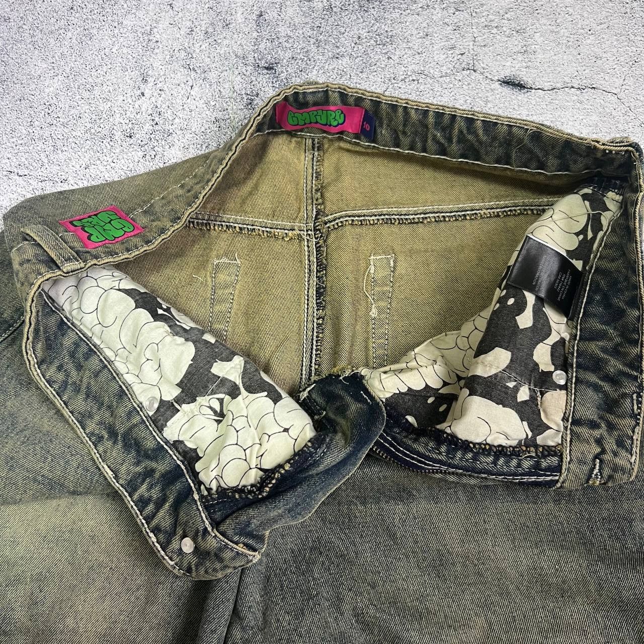 Empyre Empyre Baggy Wide Jeans Size 10 Excellent Condition Size 31" - 3 Thumbnail