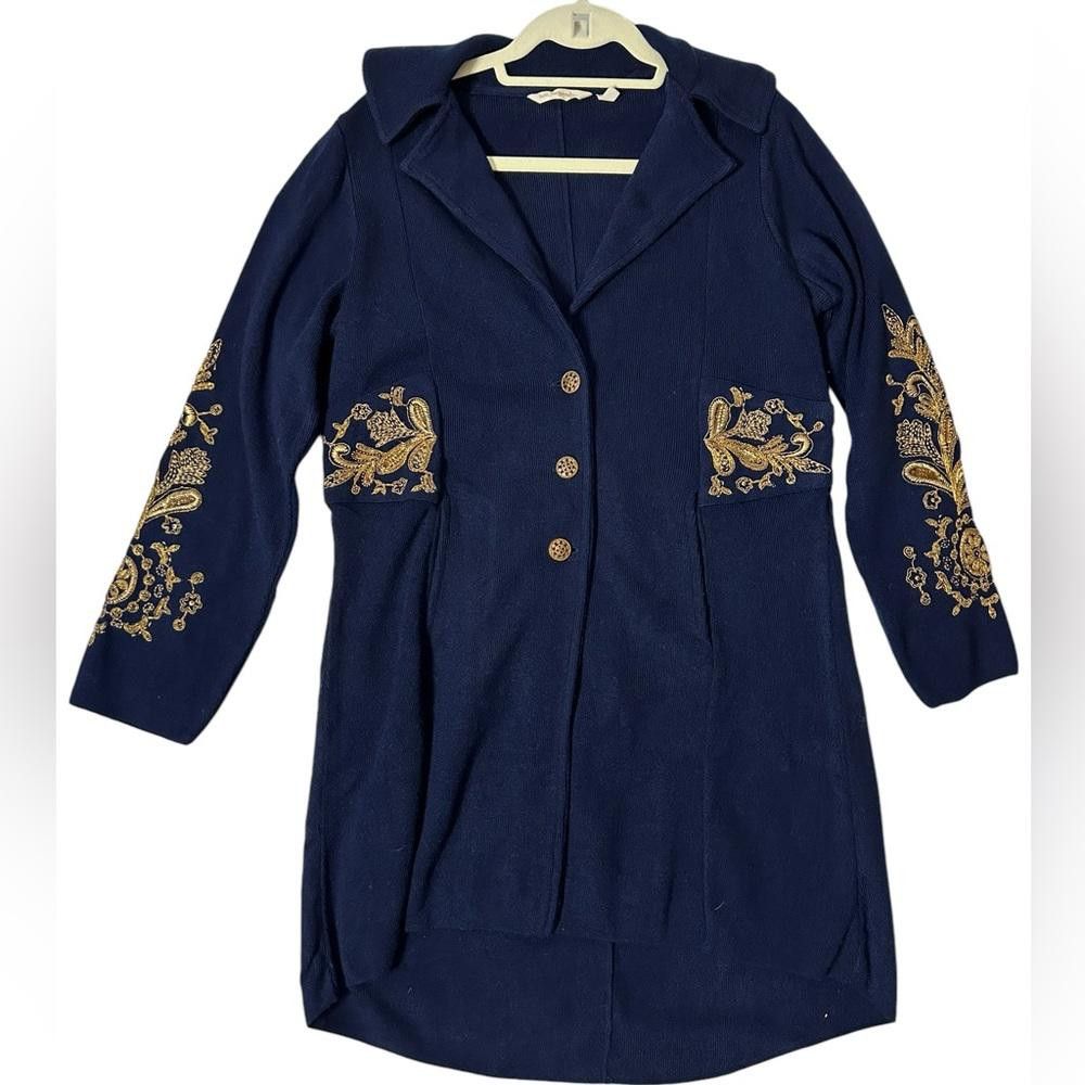 Designer Soft Surroundings l Fleurine Knit Jacket Small Size S / US 4 / IT 40 - 3 Thumbnail