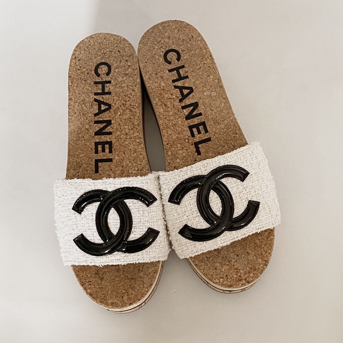 Chanel Chanel 20p Tweed CC logo Mules Size US 7.5 / IT 37.5 - 4 Thumbnail