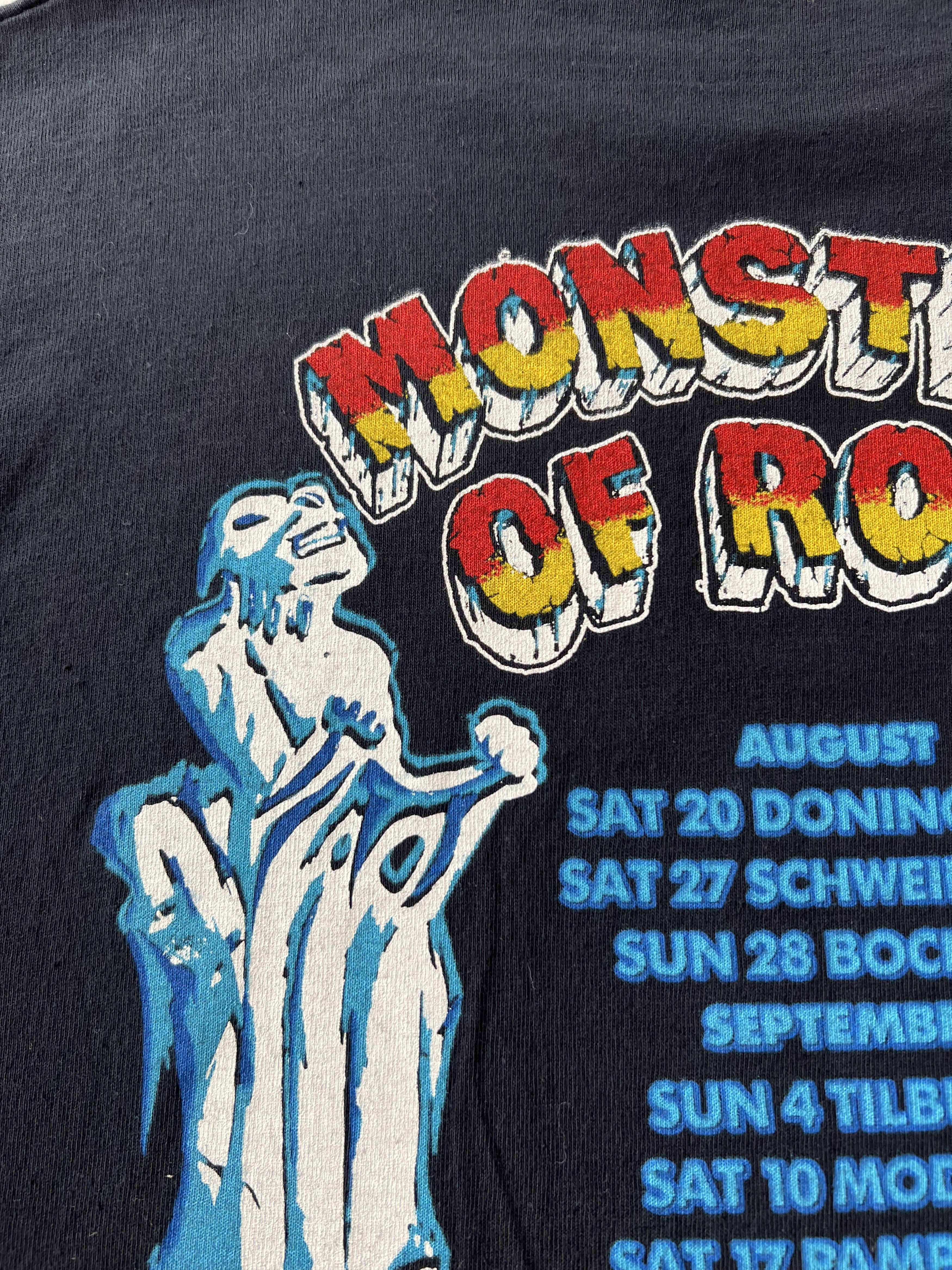 Band Tees Vintage 1988 Monster of Rock Donington Bravado Black T-shirt Size US L / EU 52-54 / 3 - 15 Thumbnail