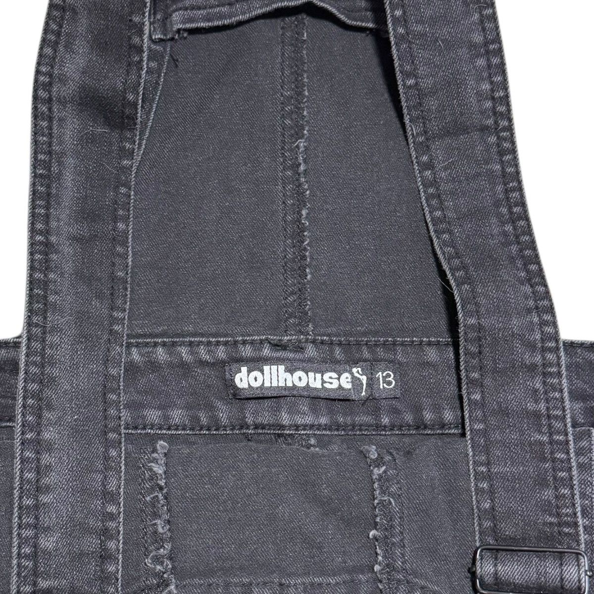 Other Dollhouse Black Straight Leg Overalls Women’s 13 33x27.5 Size 33" - 5 Thumbnail