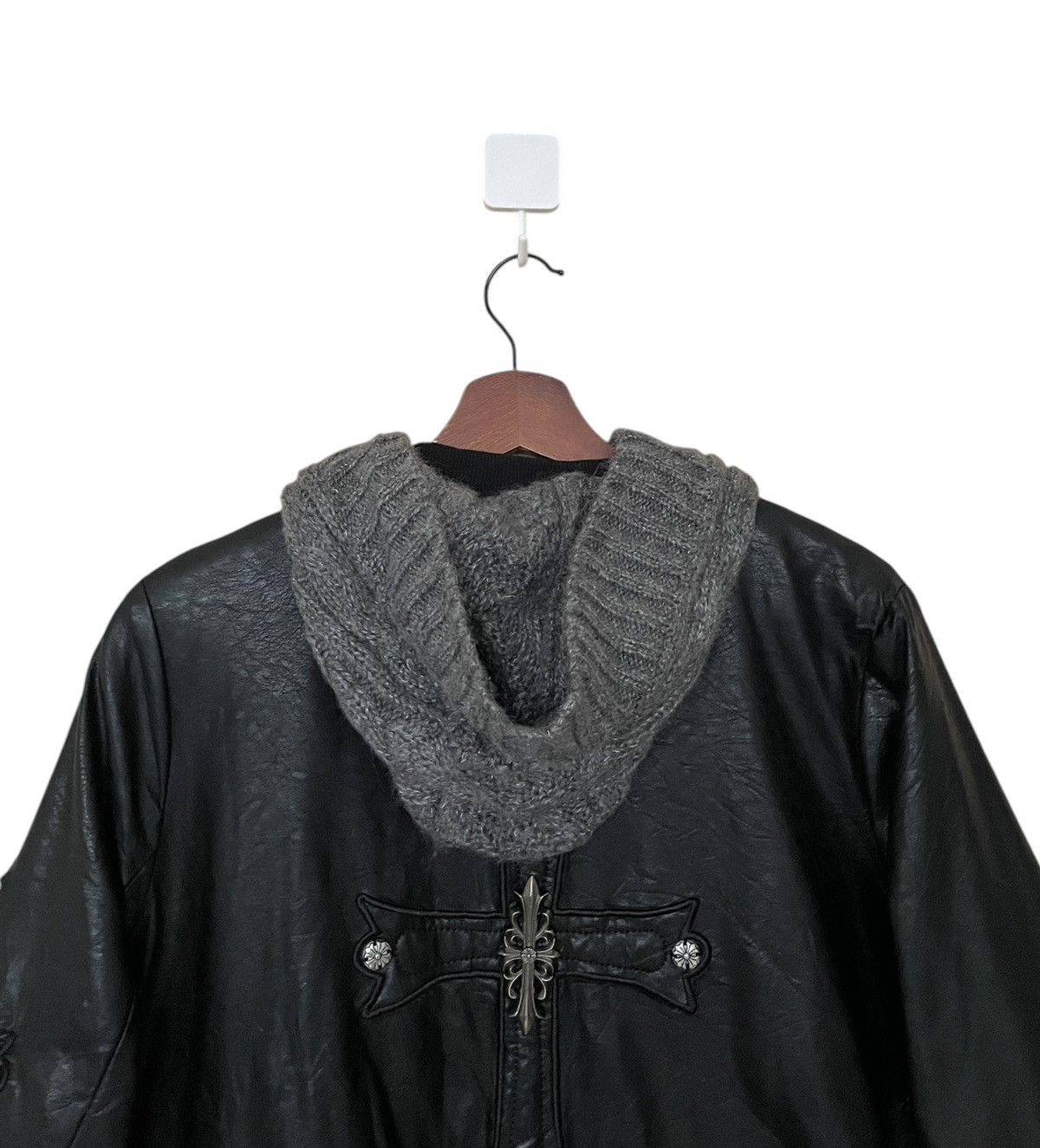 Japanese Brand Vintage Japanese Brand Yifan Leather Parka 2000s Size US L / EU 52-54 / 3 - 7 Thumbnail
