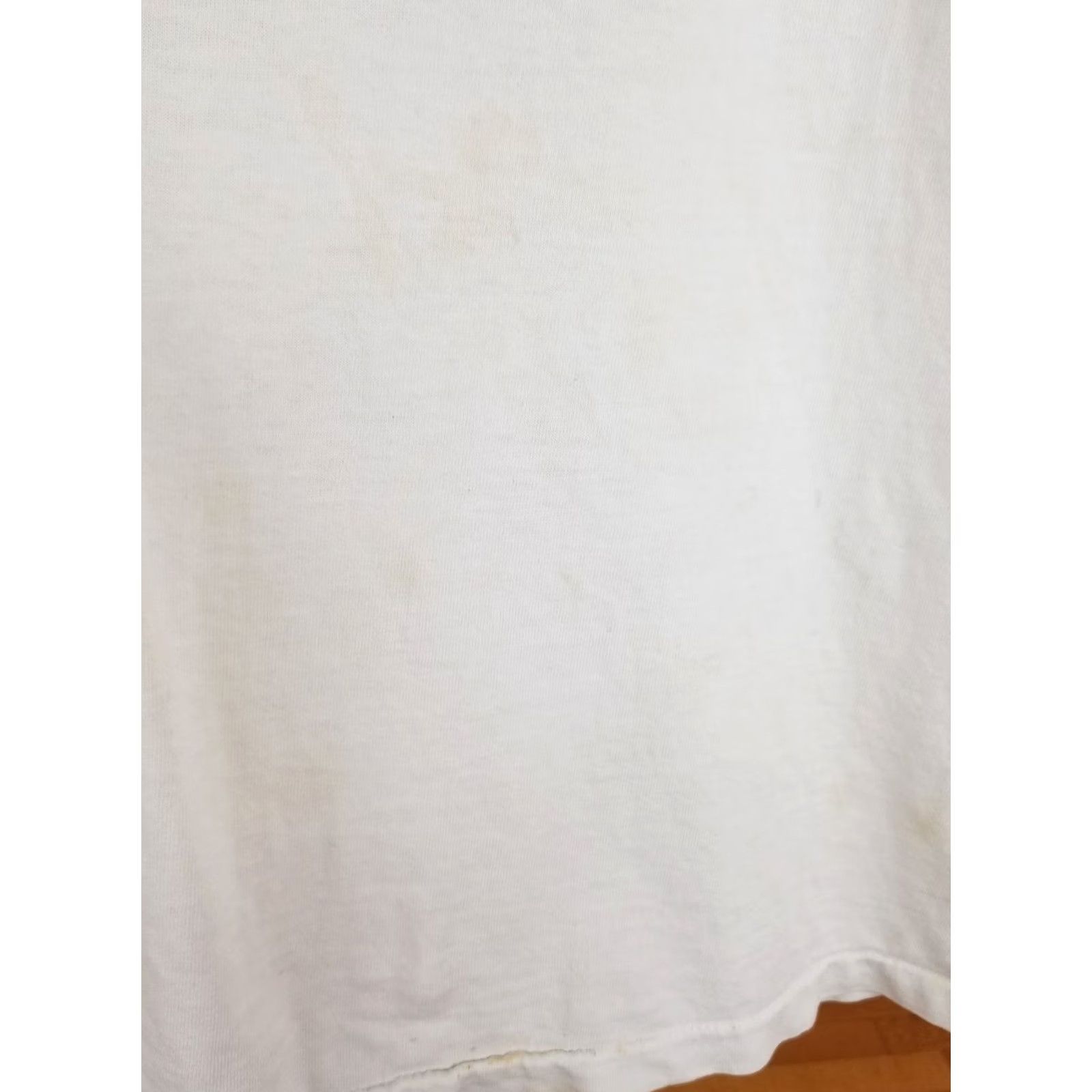 Hanes VINTAGE T-Shirt Mens L White Hanes 93' 3,2,1 ... AND THEN THERE WERE NONE HUMANS I TEES ELEPHANTS Cotton Size US L / EU 52-54 / 3 - 6 Thumbnail