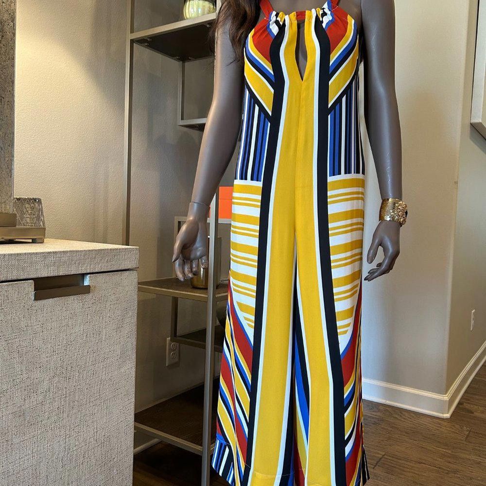 Bcbgmaxazria BCBG MaxAzria African-Inspired Jumpsuit Size 25" / US 0 / IT 36 - 2 Thumbnail