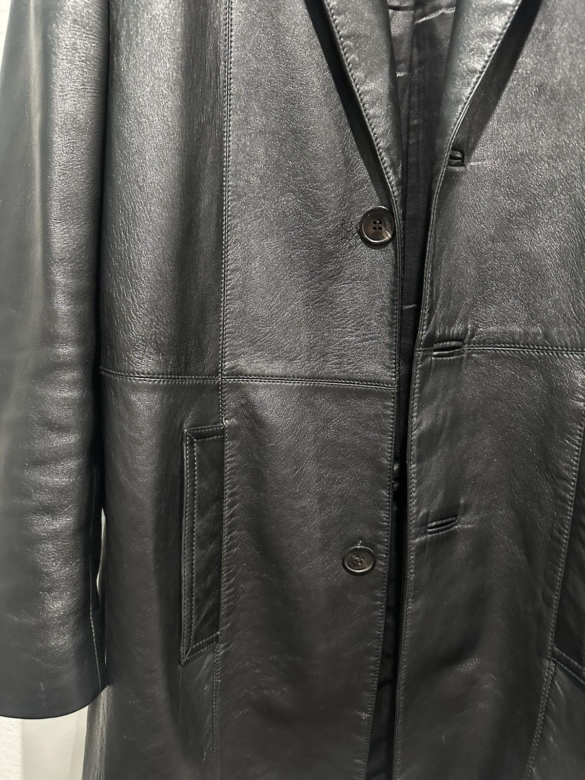 Saint Laurent Paris 2021 Lambskin Leather Overcoat 48 Size US M / EU 48-50 / 2 - 3 Thumbnail