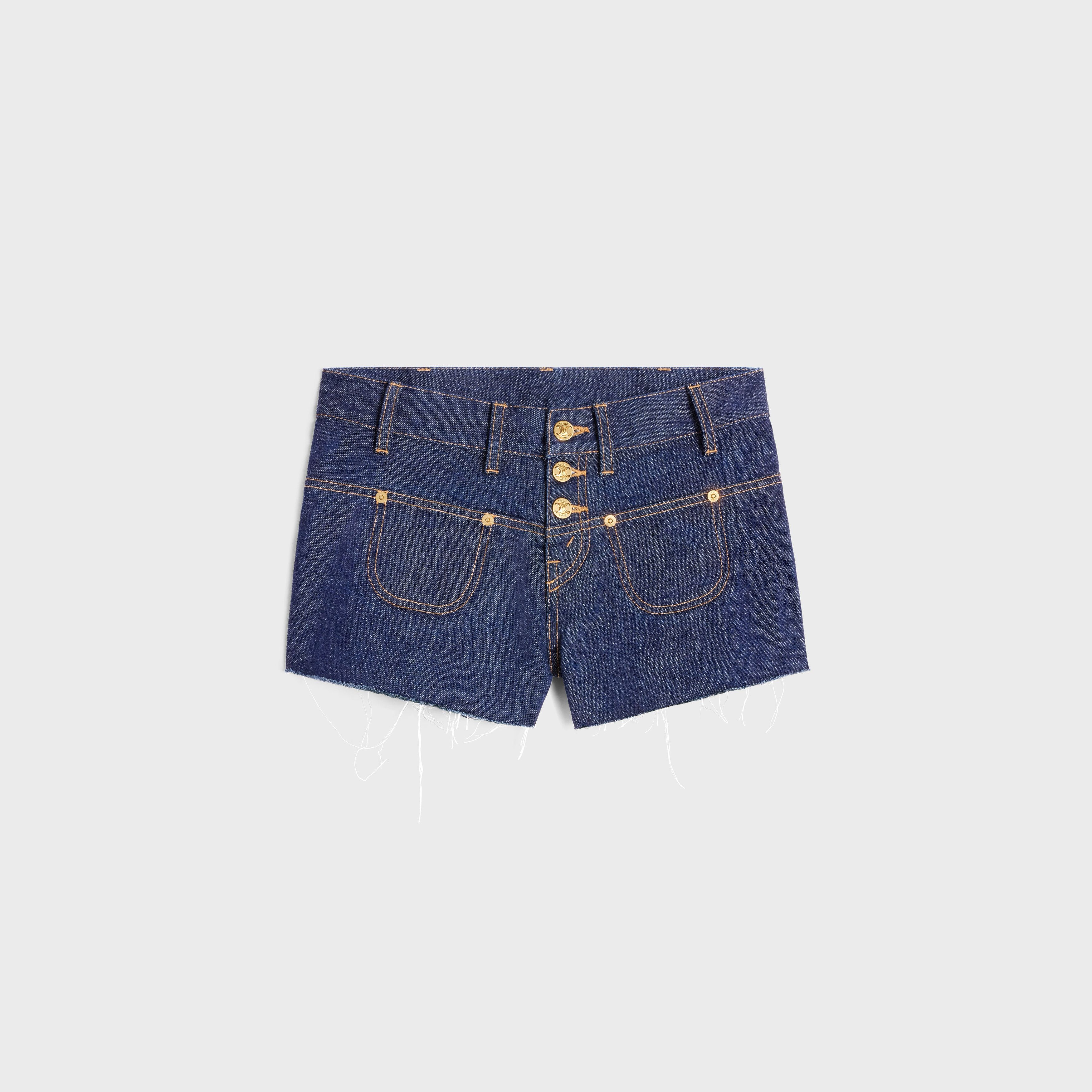 Celine 2N950799U.07IN Low-Rise Mini Shorts with Raw Hems Size 29" - 5 Thumbnail