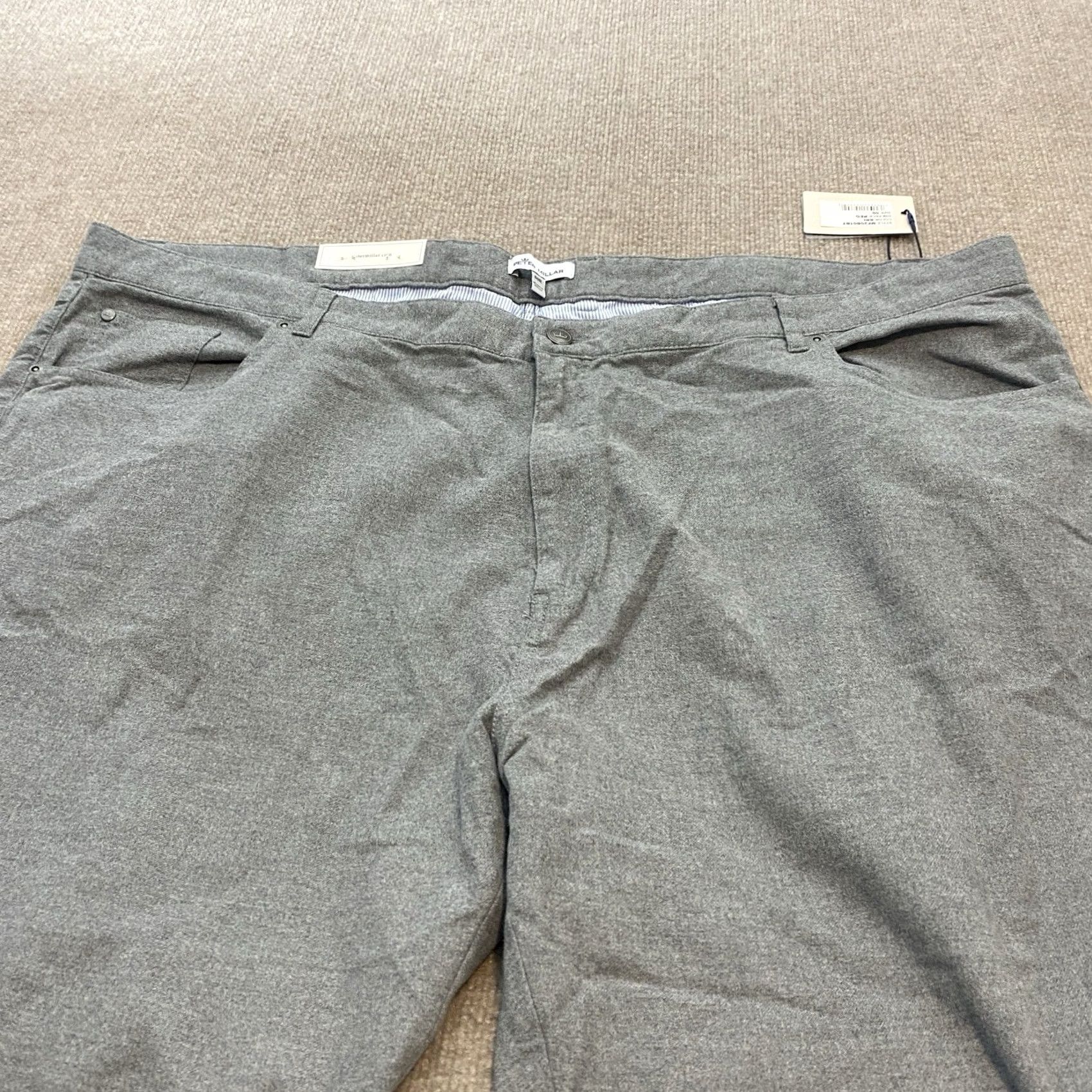 Peter Millar Peter Millar Crown Pants Mens 50 R Gray Stretch Cotton 5-Pocket Flat Front 50x34 Pants Mens Gray 5-Pocket Stretch Cotton Flat Front Size US 34 / EU 50 - 3 Thumbnail