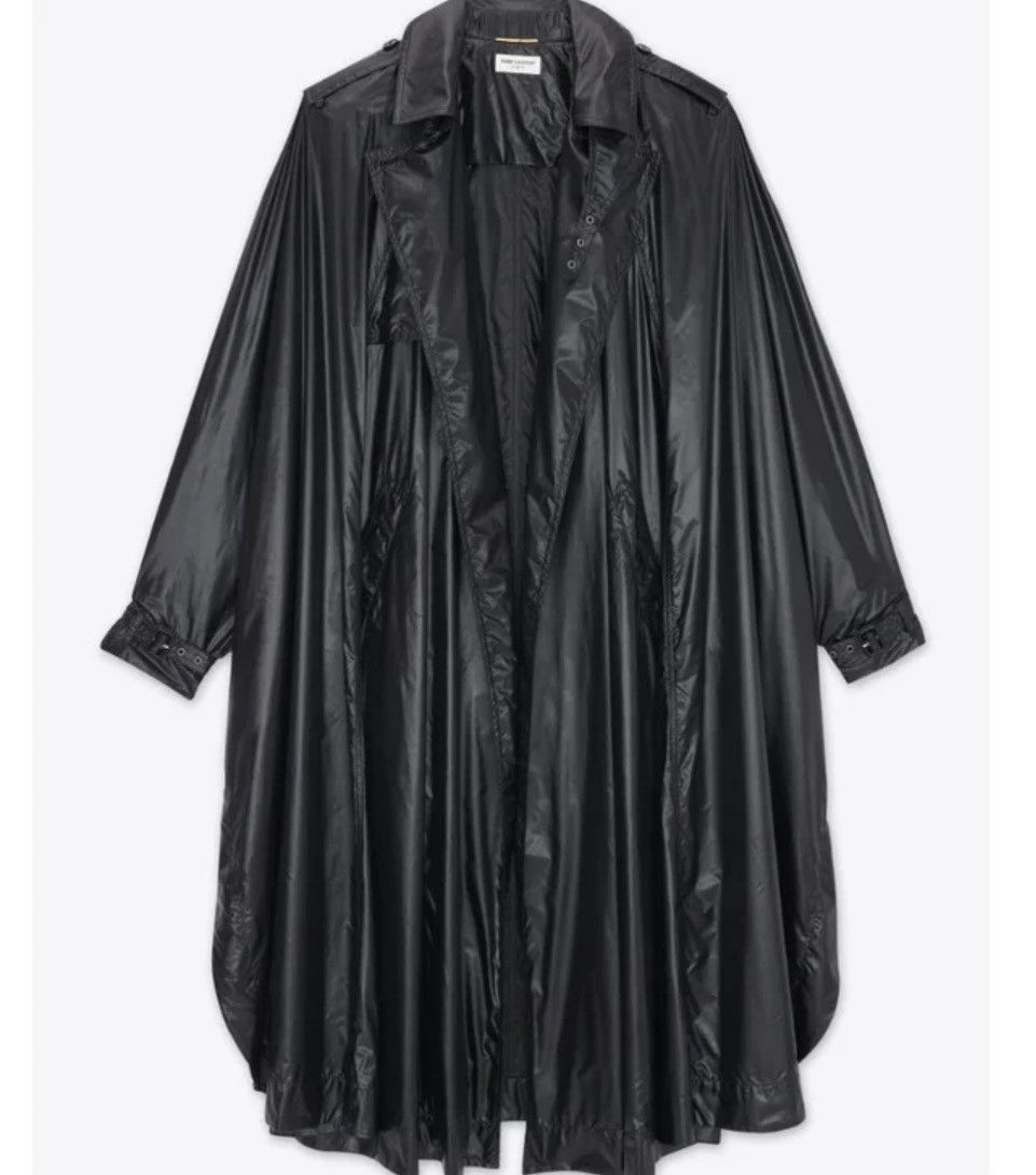 🔥$3.5K VALUE🔥Saint Laurent Oversized Cape Trench Coat